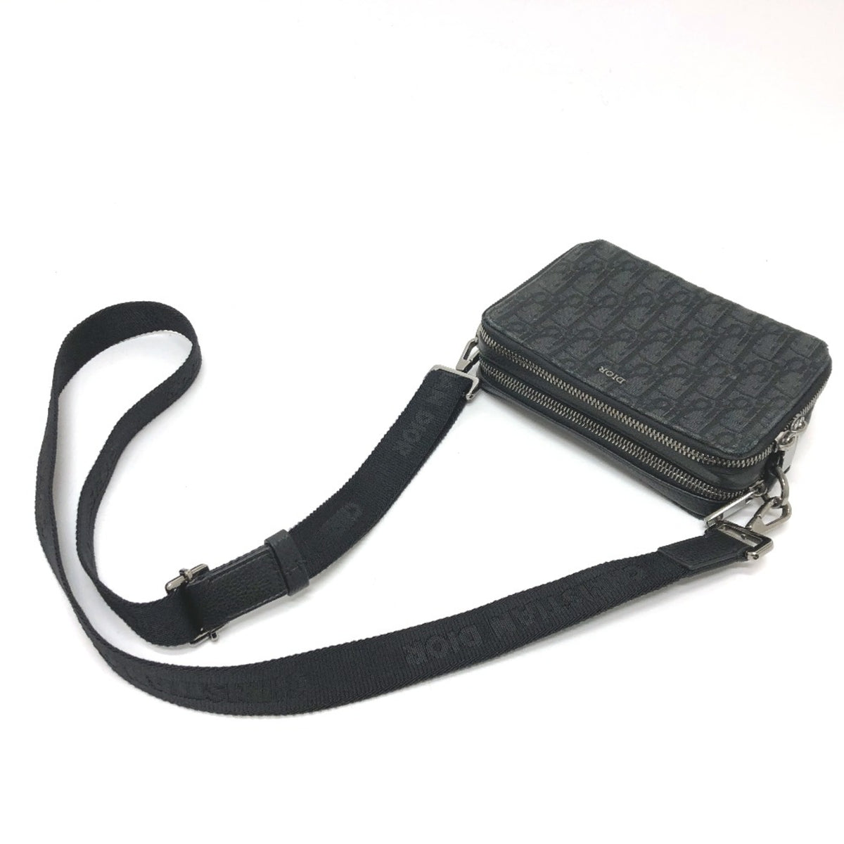 Christian Dior Navy Cloth Shoulder Bag (Pre-Owned)