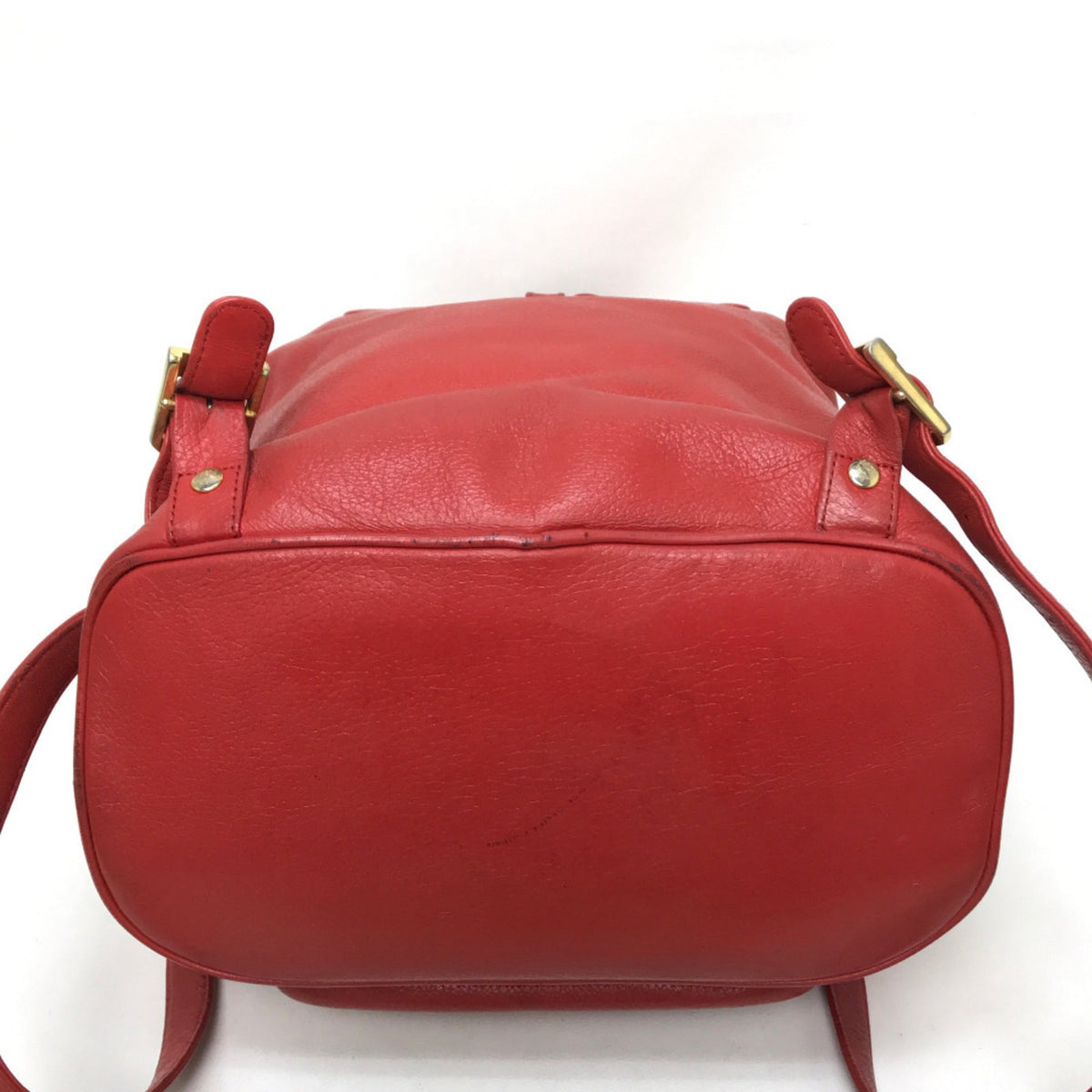 Mcm Red Color Leather Backpack (Pre-Owned)