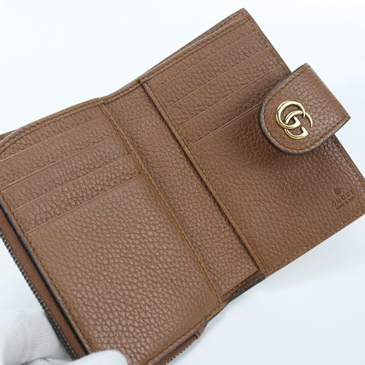 Gucci Brown Leather Wallet (Bi-Fold) (Pre-Owned)