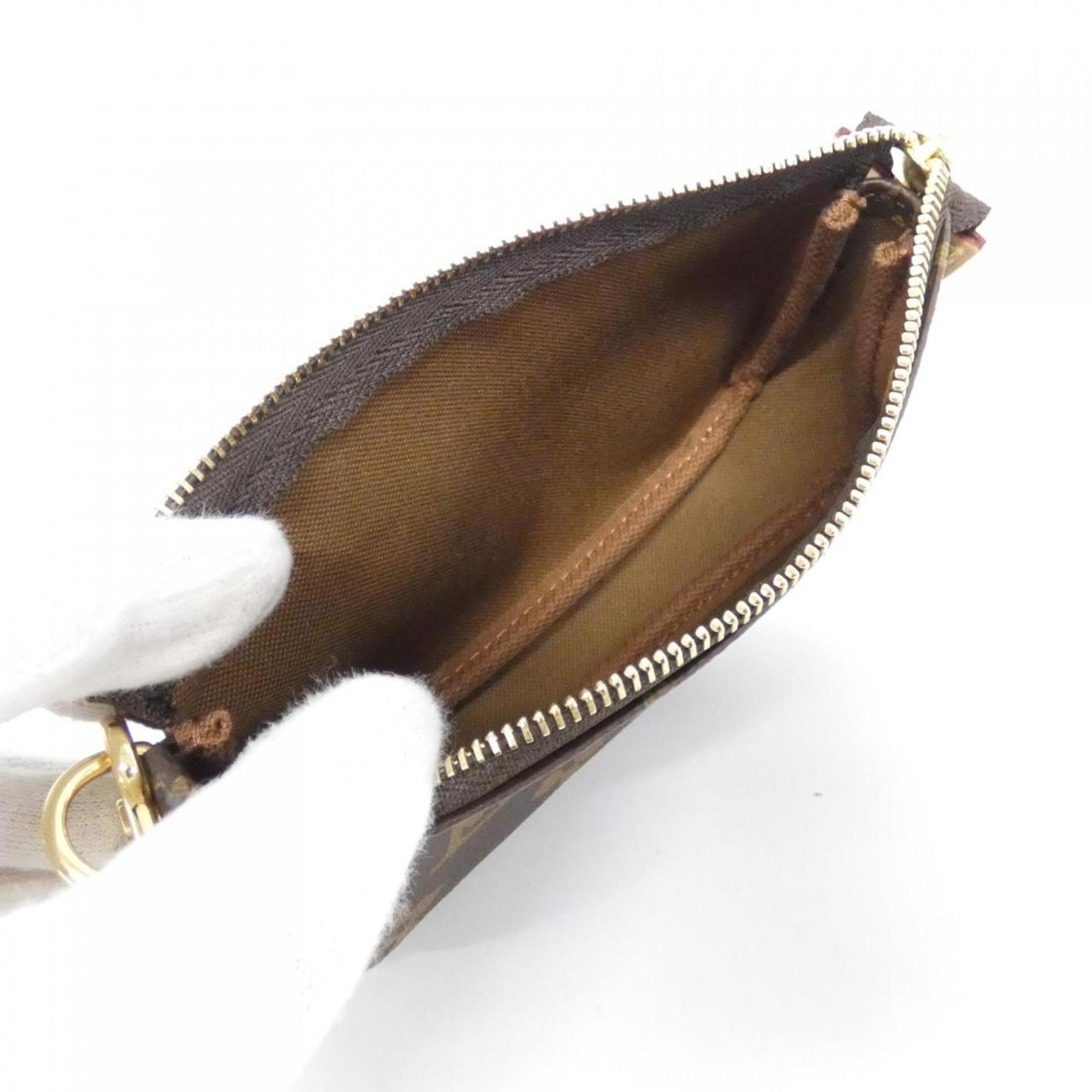 Louis Vuitton Brown Coated Canvas Pochette Pouch (Pre-Owned)
