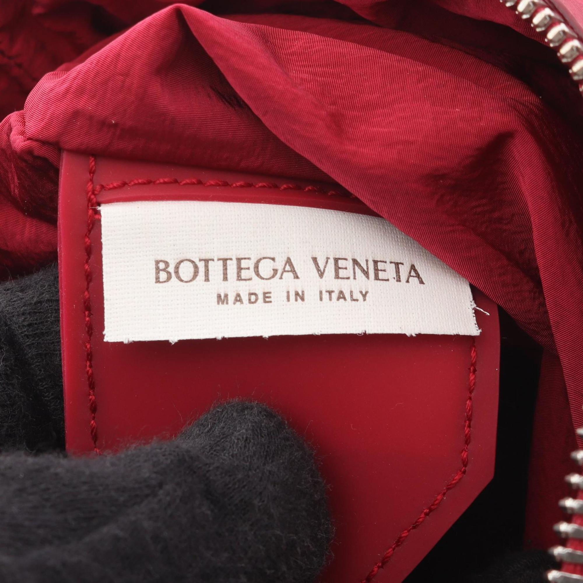 Bottega Veneta Red Color Leather Shoulder Bag (Pre-Owned)
