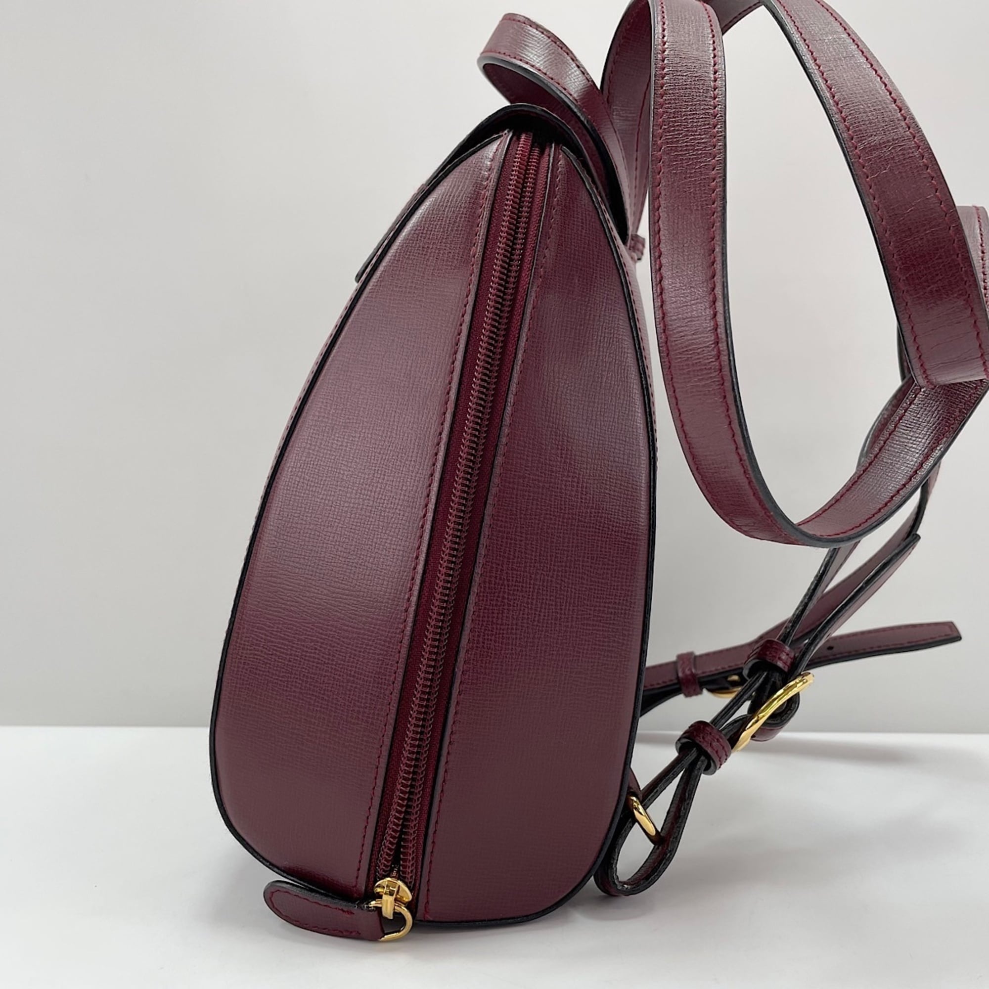 Cartier Must Wine Red Backpack (Pre-Owned)