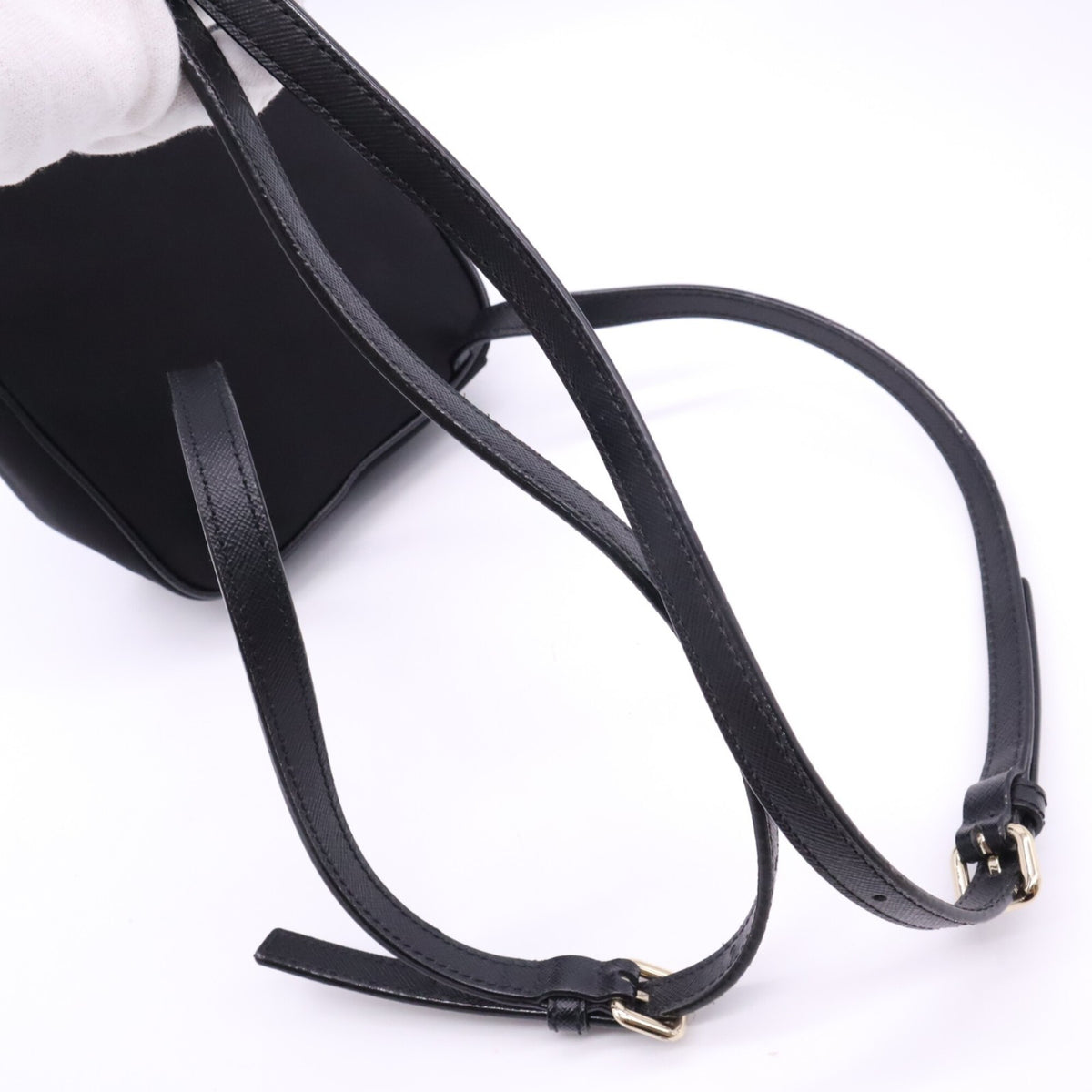Kate Spade Black Nylon Leather Backpack (Pre-Owned)