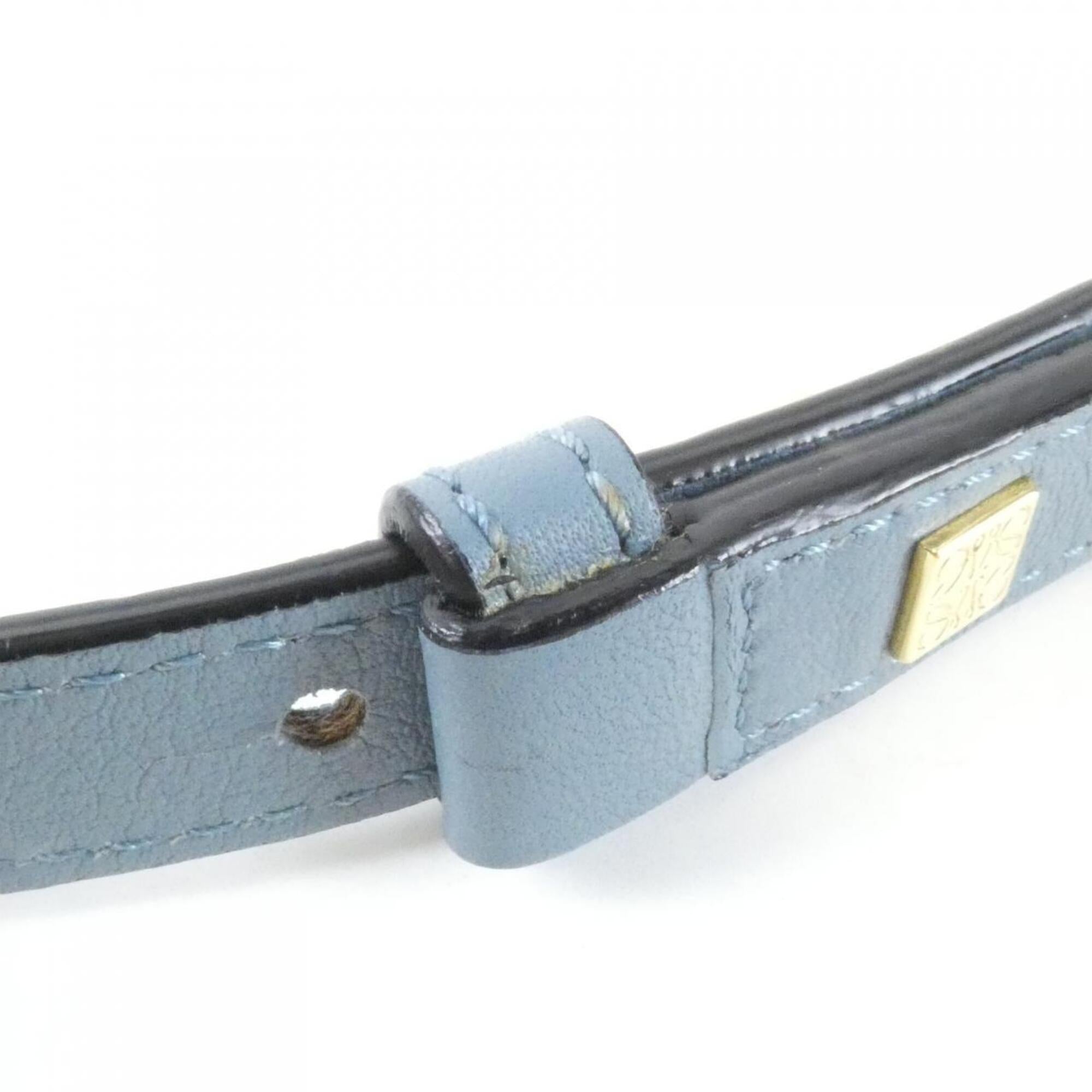 Loewe Stone Blue Leather Handbag (Pre-Owned)