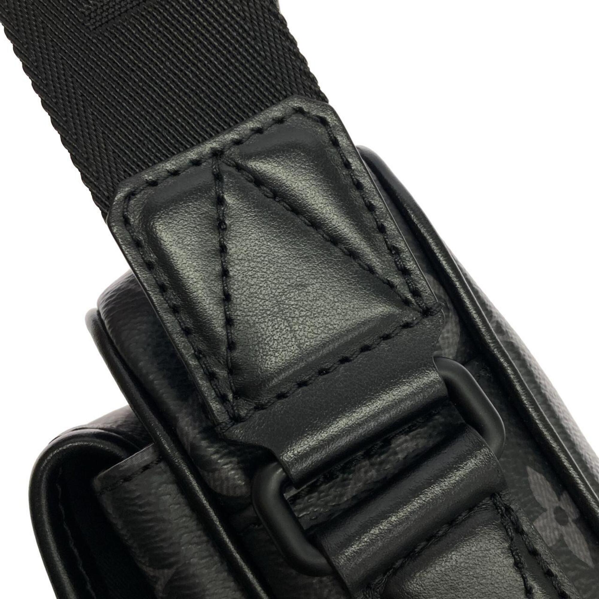 Louis Vuitton Black Coated Canvas Shoulder Bag (Pre-Owned)