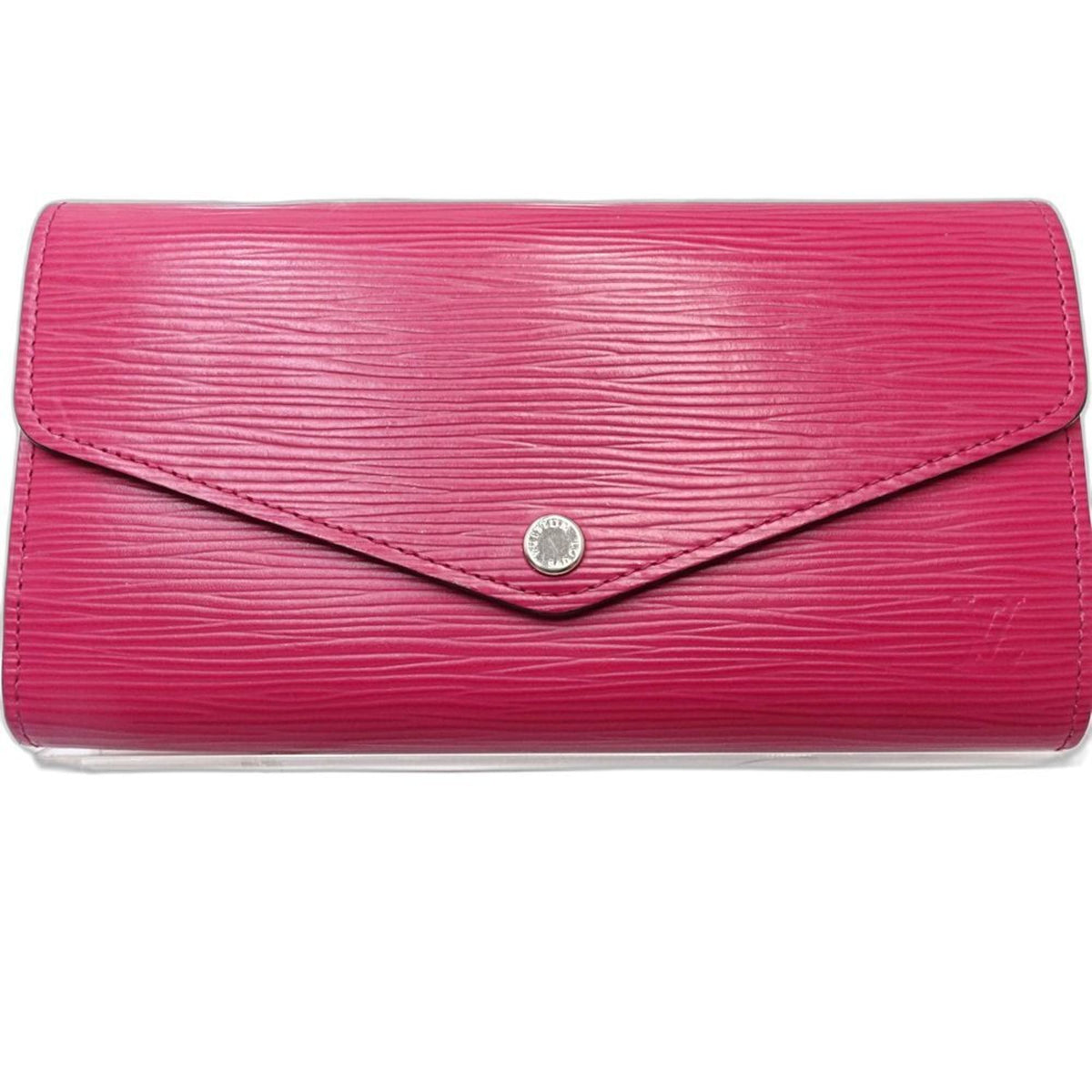 Louis Vuitton Hot Pink Leather Long Wallet (Bi-Fold) (Pre-Owned)