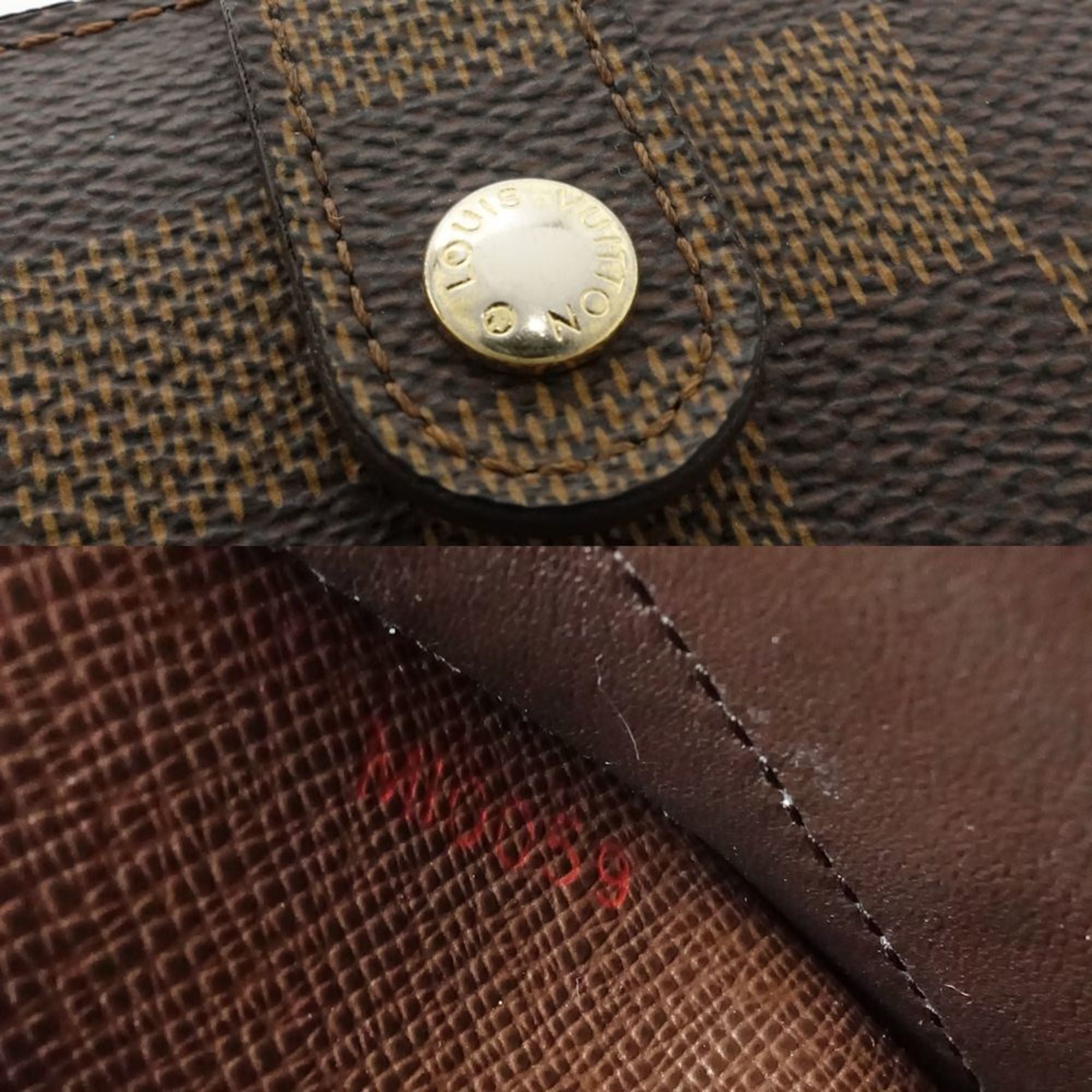 Louis Vuitton Damier Ebene Canvas Wallet (Bi-Fold) (Pre-Owned)