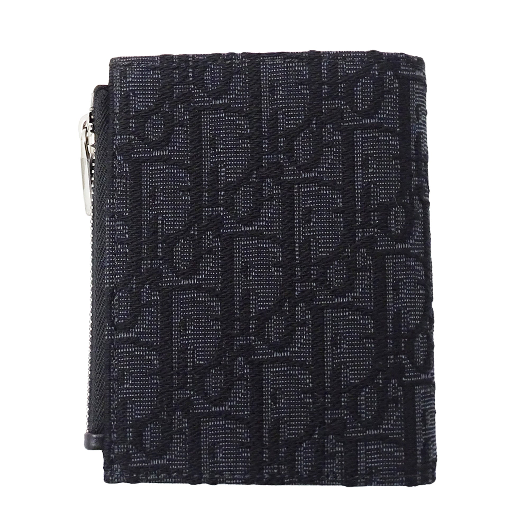 Christian Dior Black Jacquard Wallet (Bi-Fold) (Pre-Owned)