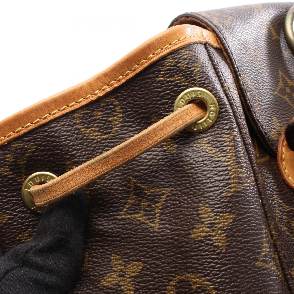 Louis Vuitton Brown Pvc Coated Canvas Monogram Leather Backpack (Pre-Owned)