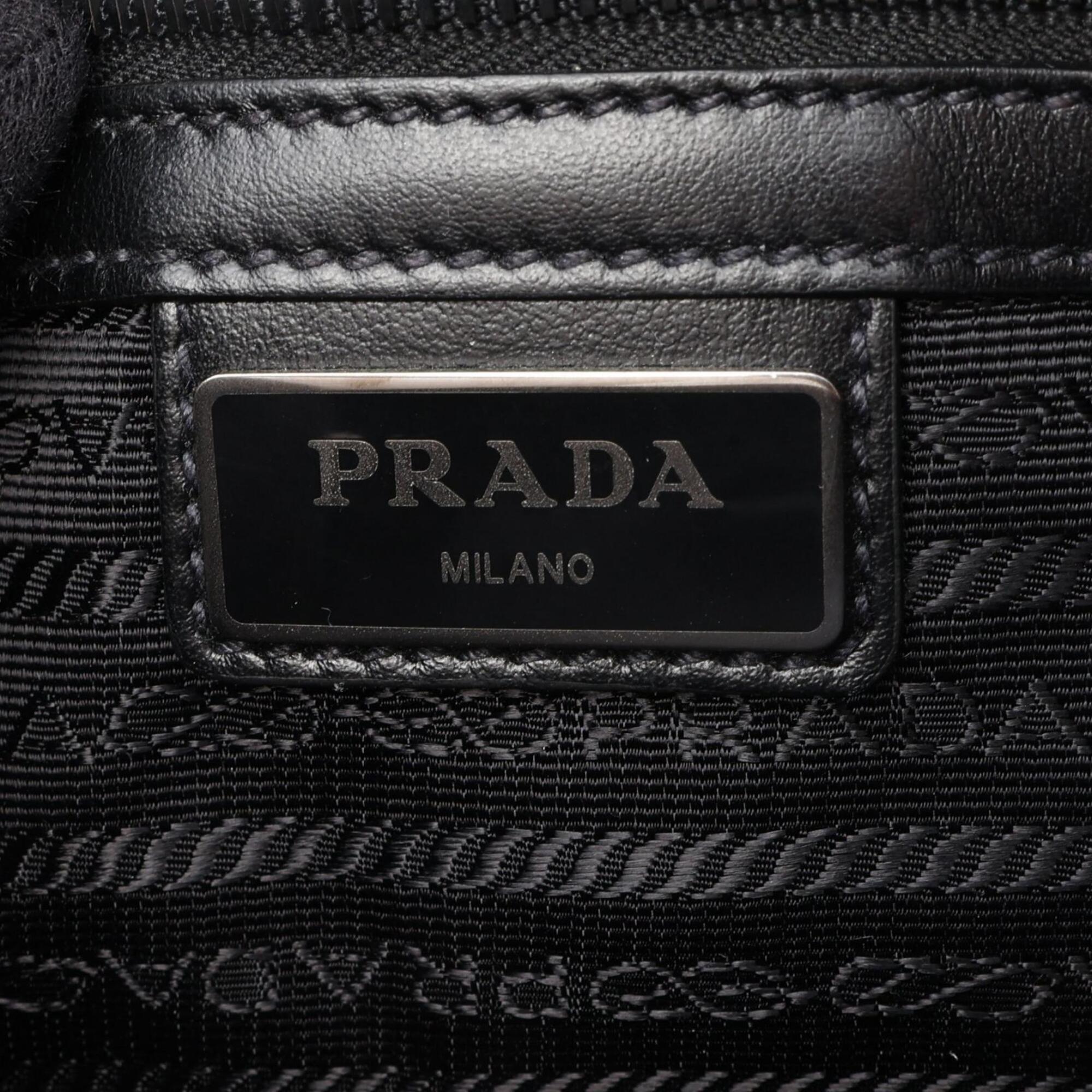 Prada Gold Saffiano Handbag Shoulder Bag (Pre-Owned)