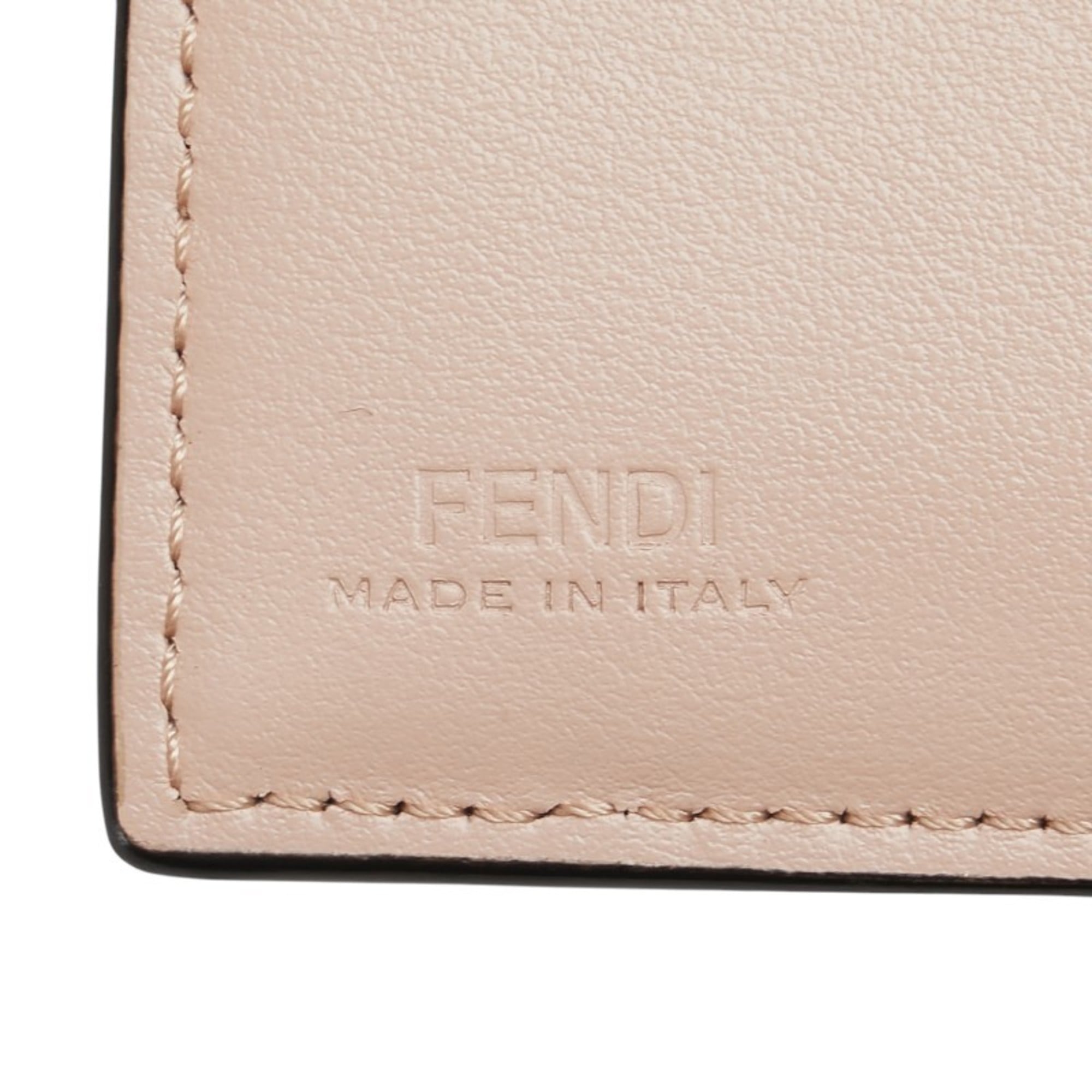 Fendi Black Pink Leather Wallet (Bi-Fold) (Pre-Owned)