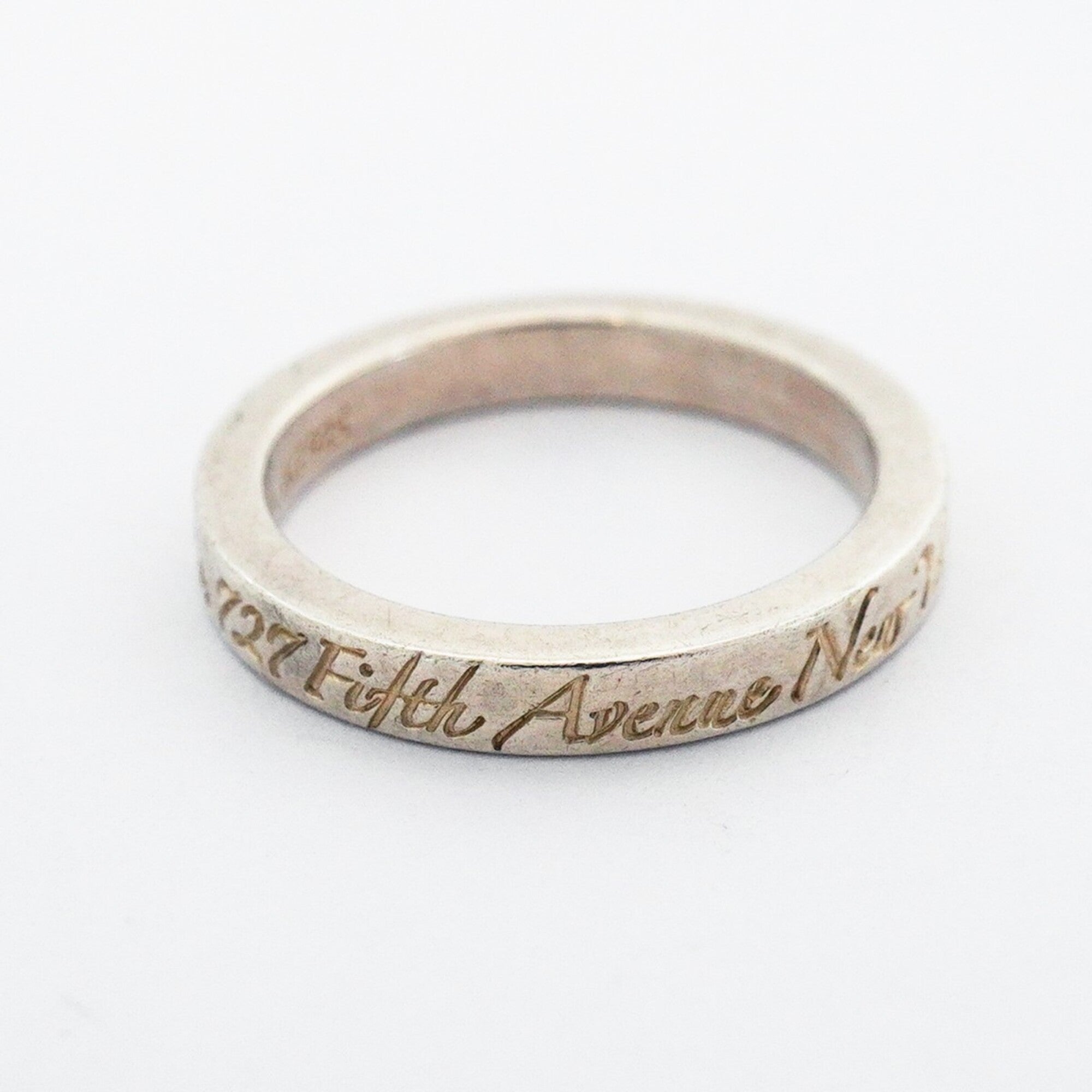 Tiffany Silver 925 Band Ring (Pre-Owned)