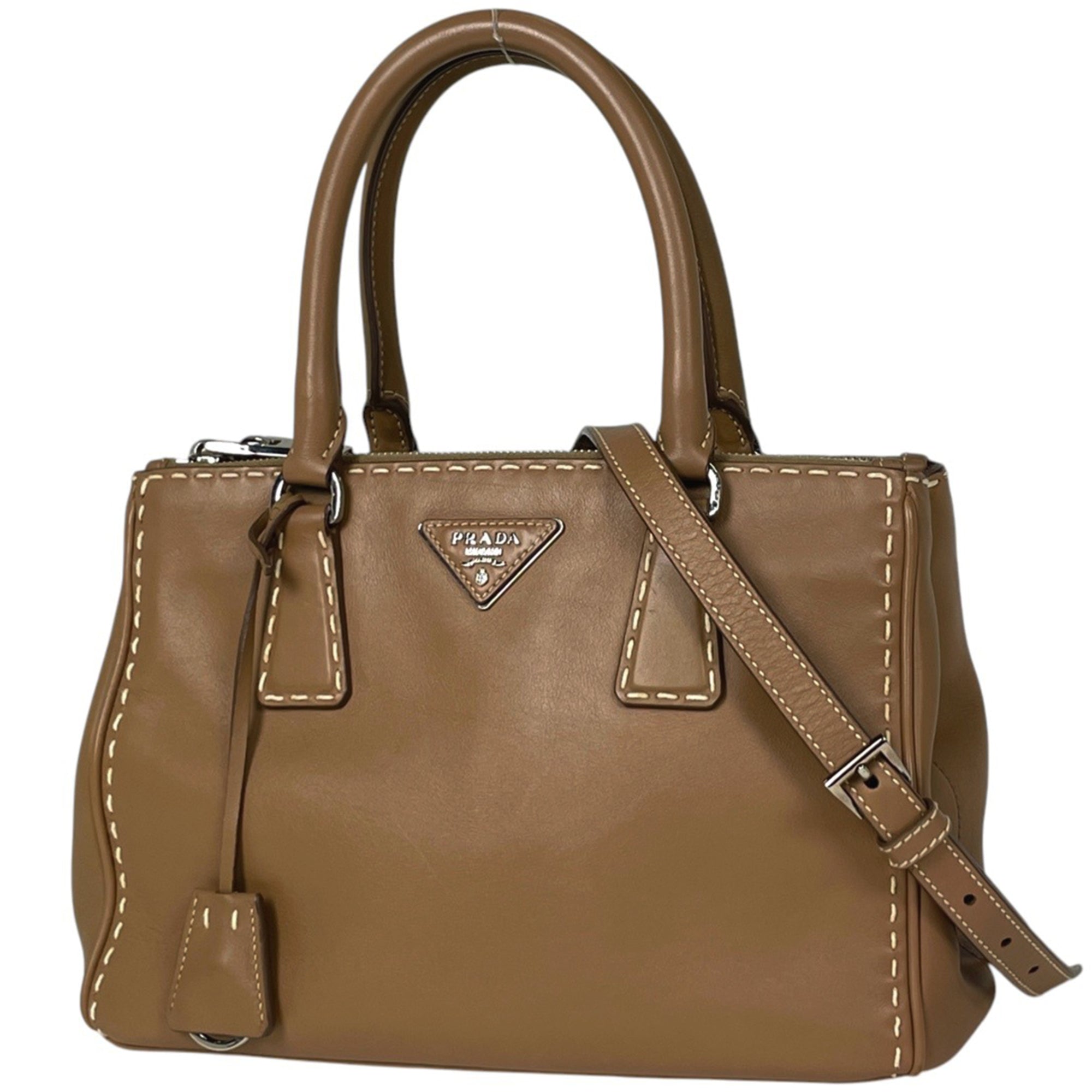 Prada Brown Leather Handbag (Pre-Owned)