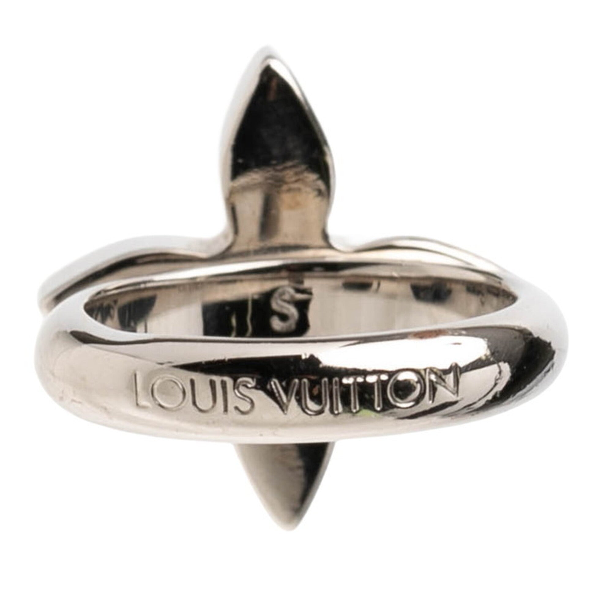 Louis Vuitton Gold Silver Pink Red Color Metal Band Ring (Pre-Owned)