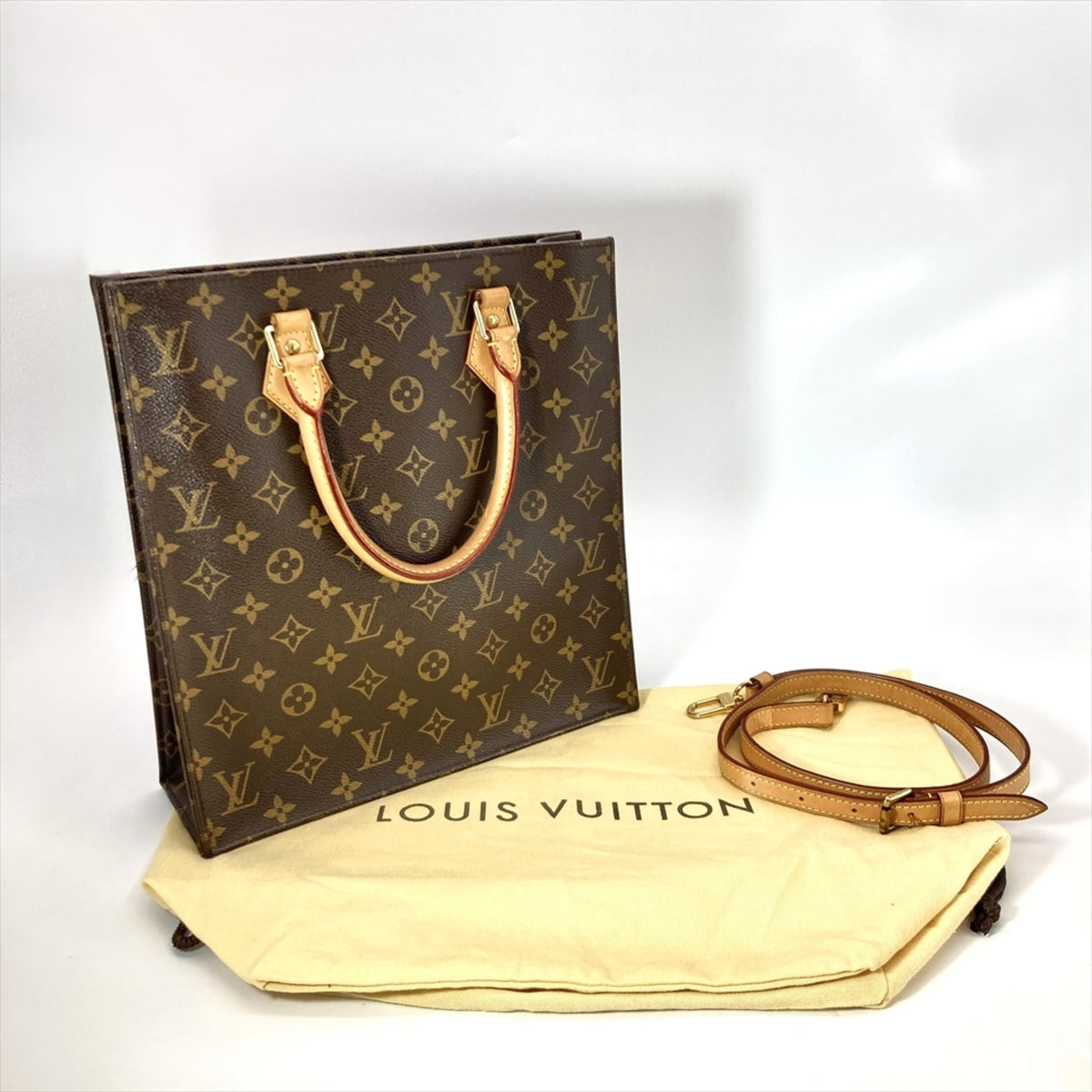 Louis Vuitton Black Blue Brown Galle Monogram Monogram Tote Bag (Pre-Owned)