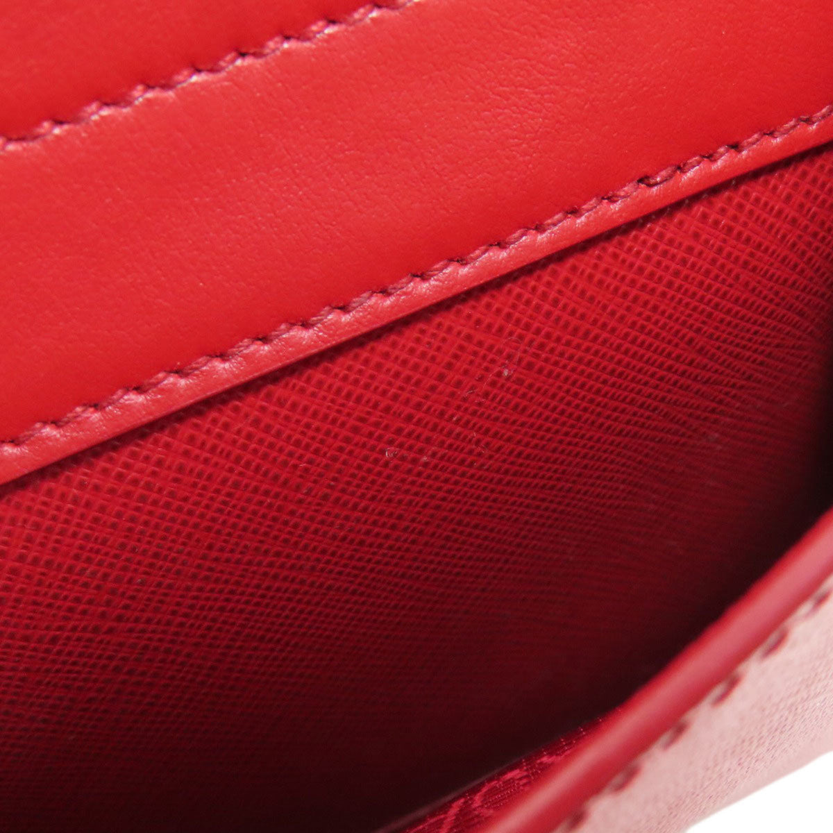 Prada Red Color Leather Handbag (Pre-Owned)