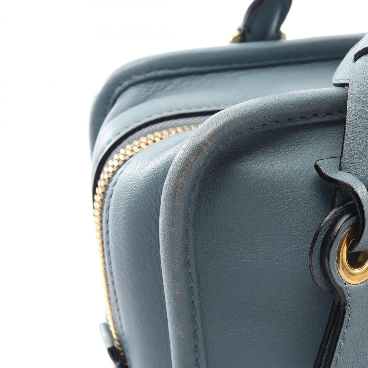 Loewe Blue Leather Handbag (Pre-Owned)