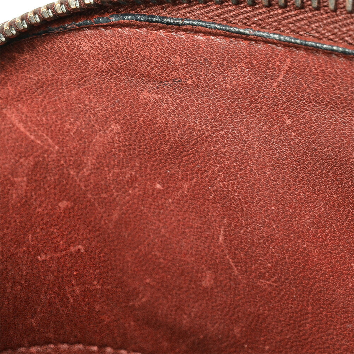 Hermes Rouge H Courchevel Leather Handbag (Pre-Owned)
