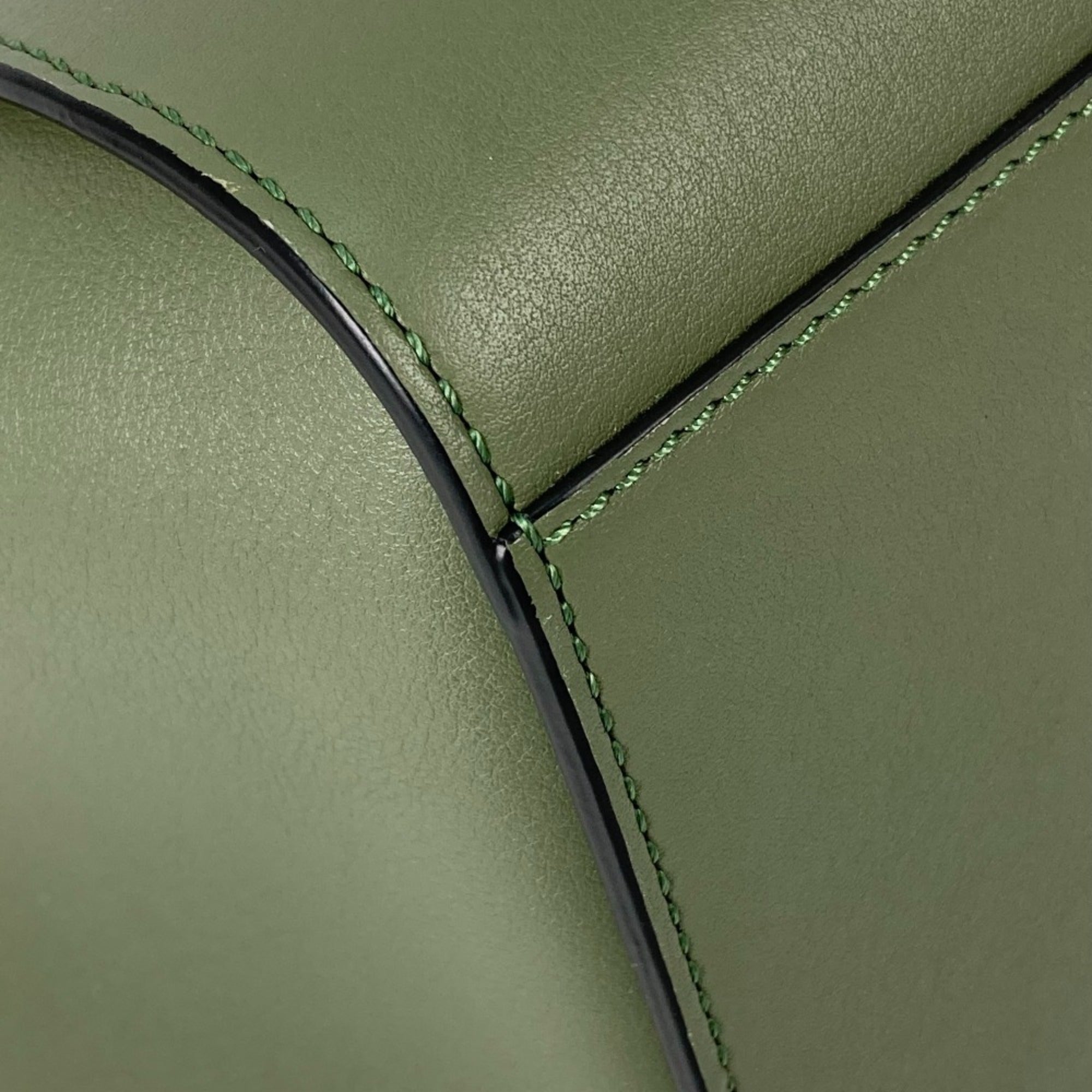 Loewe Khaki Leather Handbag Shoulder Bag (Pre-Owned)