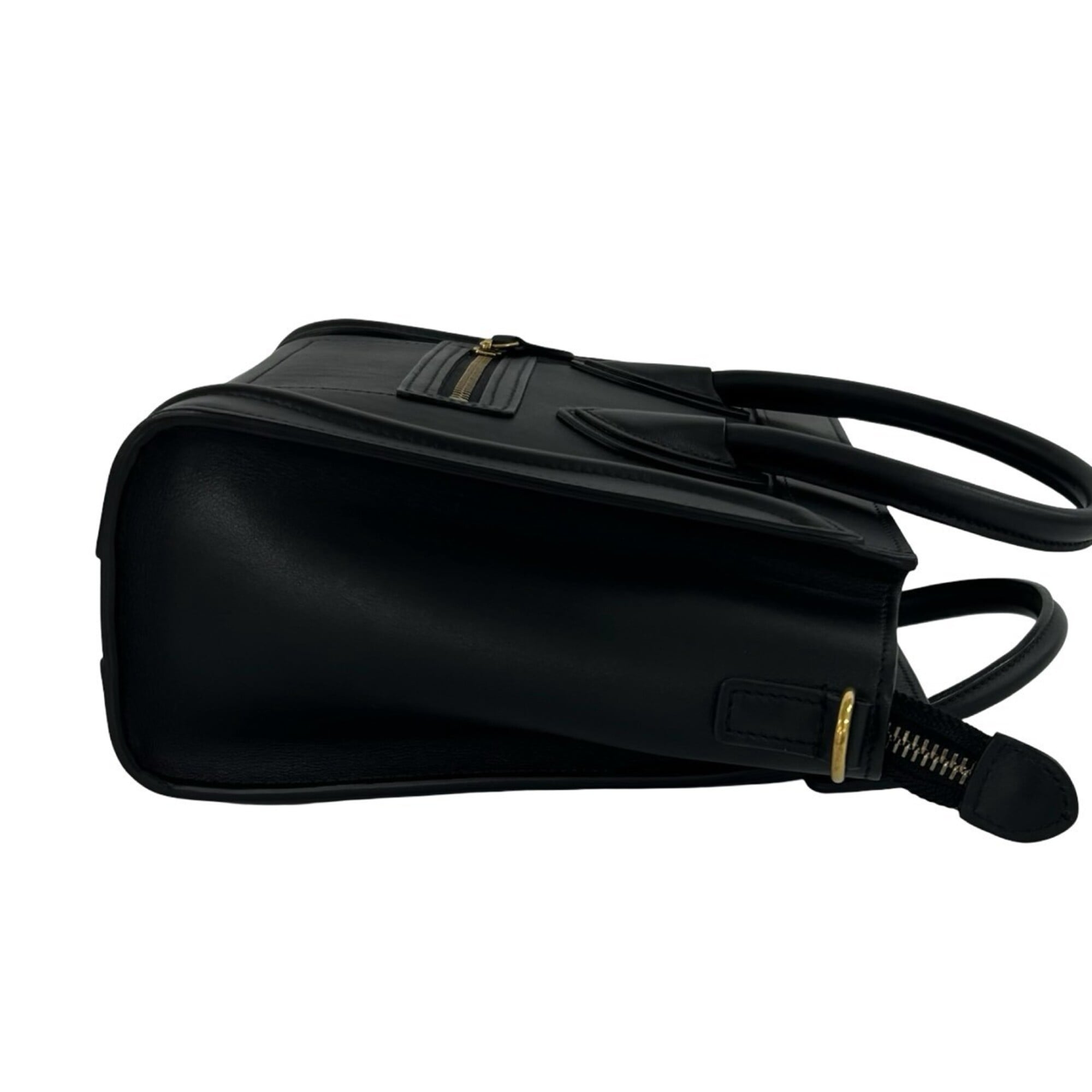Celine Black Leather Handbag Shoulder Bag (Pre-Owned)
