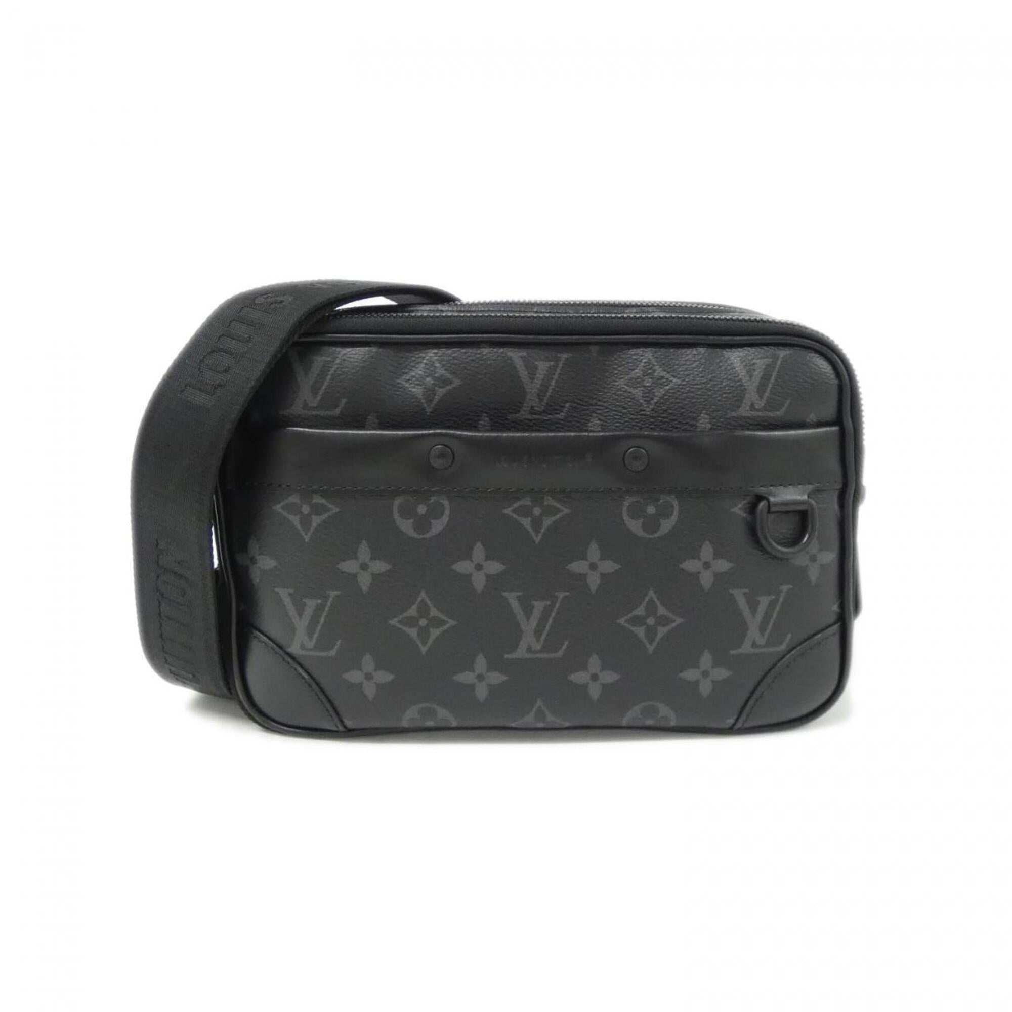 Louis Vuitton Monogram Eclipse Black Coated Canvas Shoulder Bag (Pre-Owned)