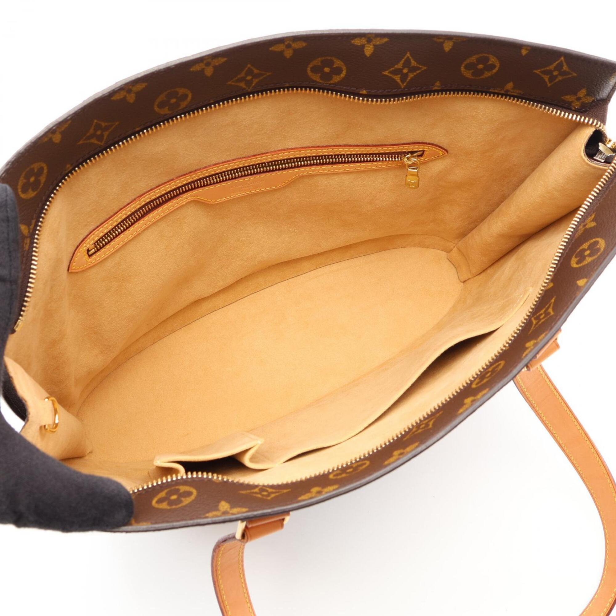 Louis Vuitton Monogram Brown Coated Canvas Leather Shoulder Bag (Pre-Owned)