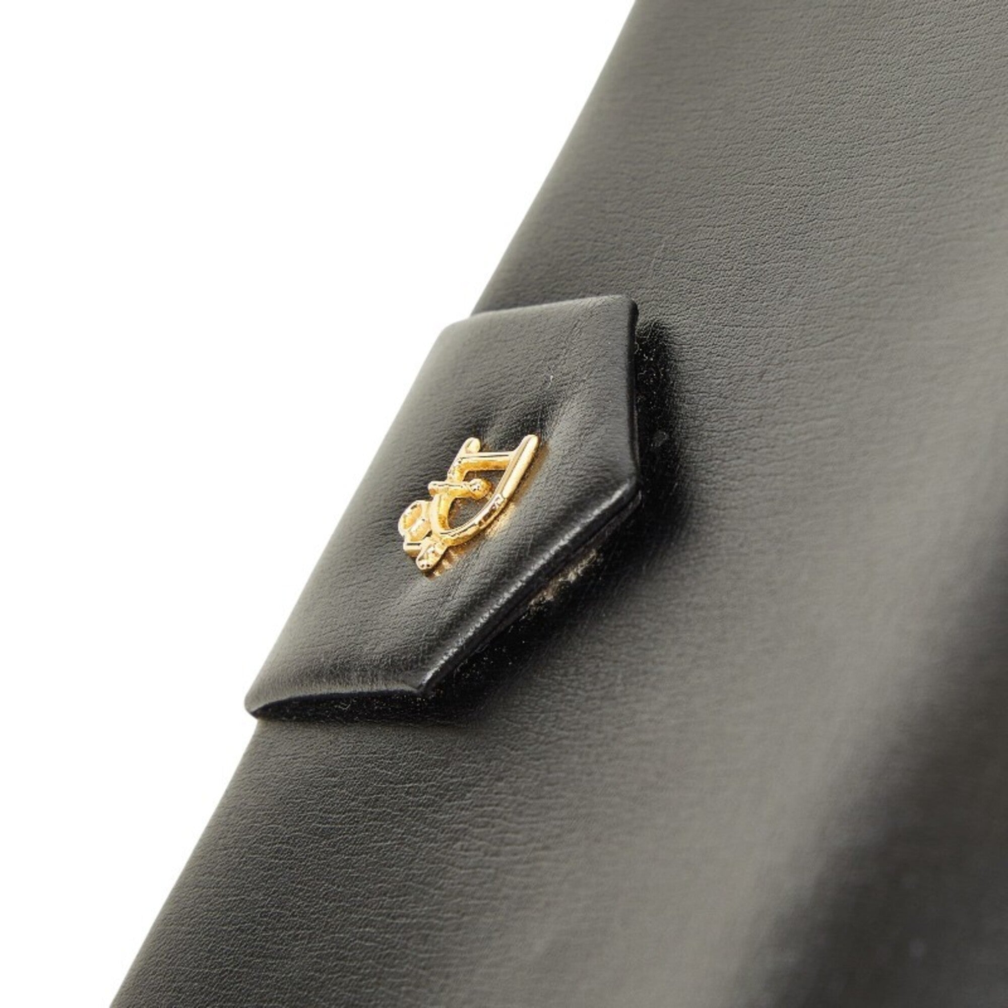 Christian Dior Black Leather Shoulder Bag (Pre-Owned)