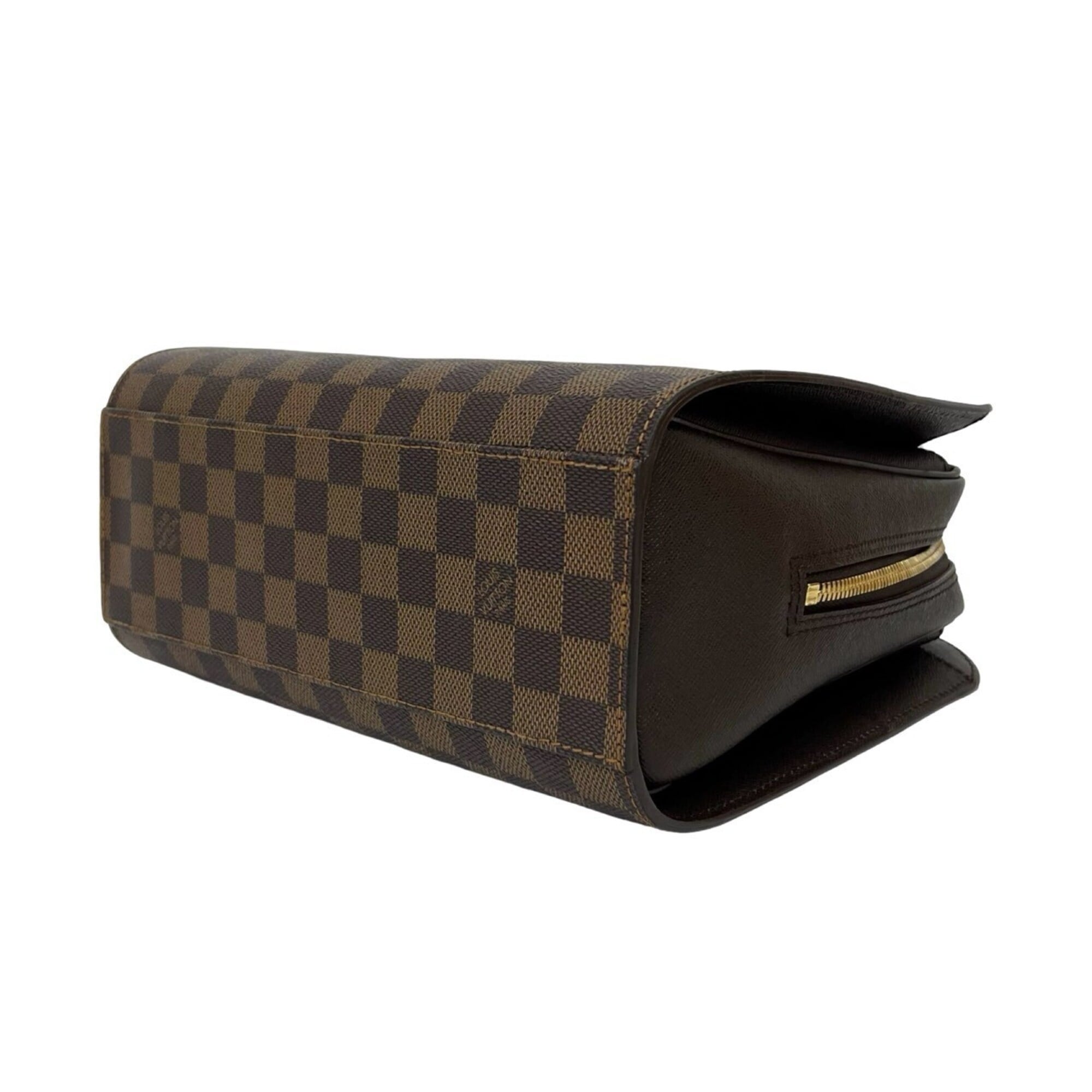 Louis Vuitton Brown Leather Pvc Boston Bag Handbag (Pre-Owned)