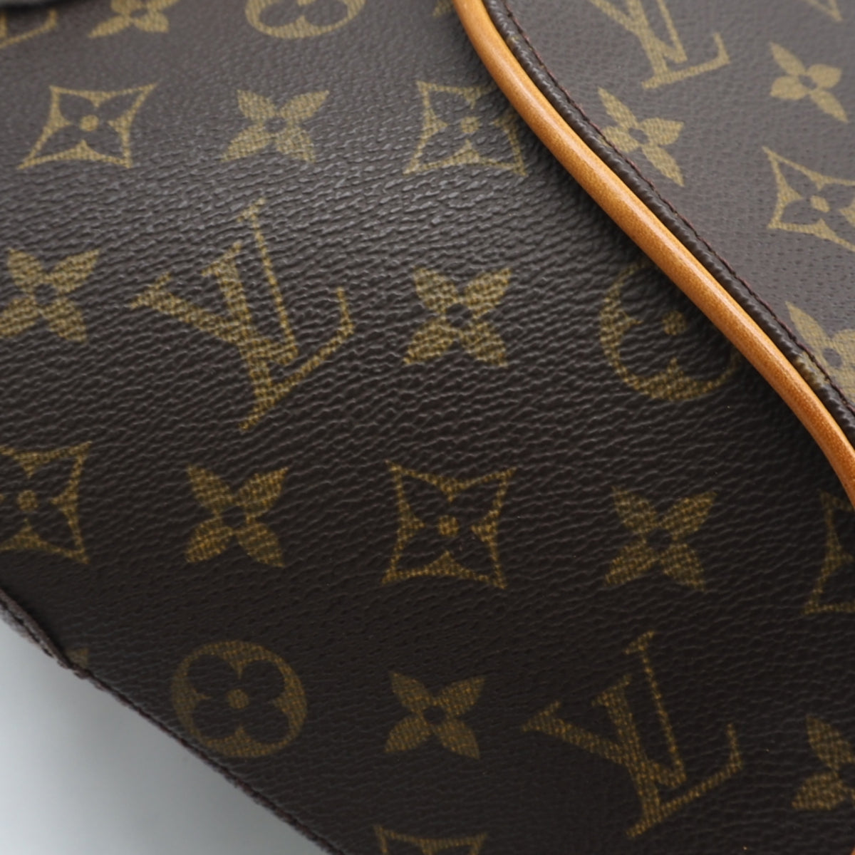 Louis Vuitton Monogram Beige Brown Coated Canvas Leather Handbag (Pre-Owned)