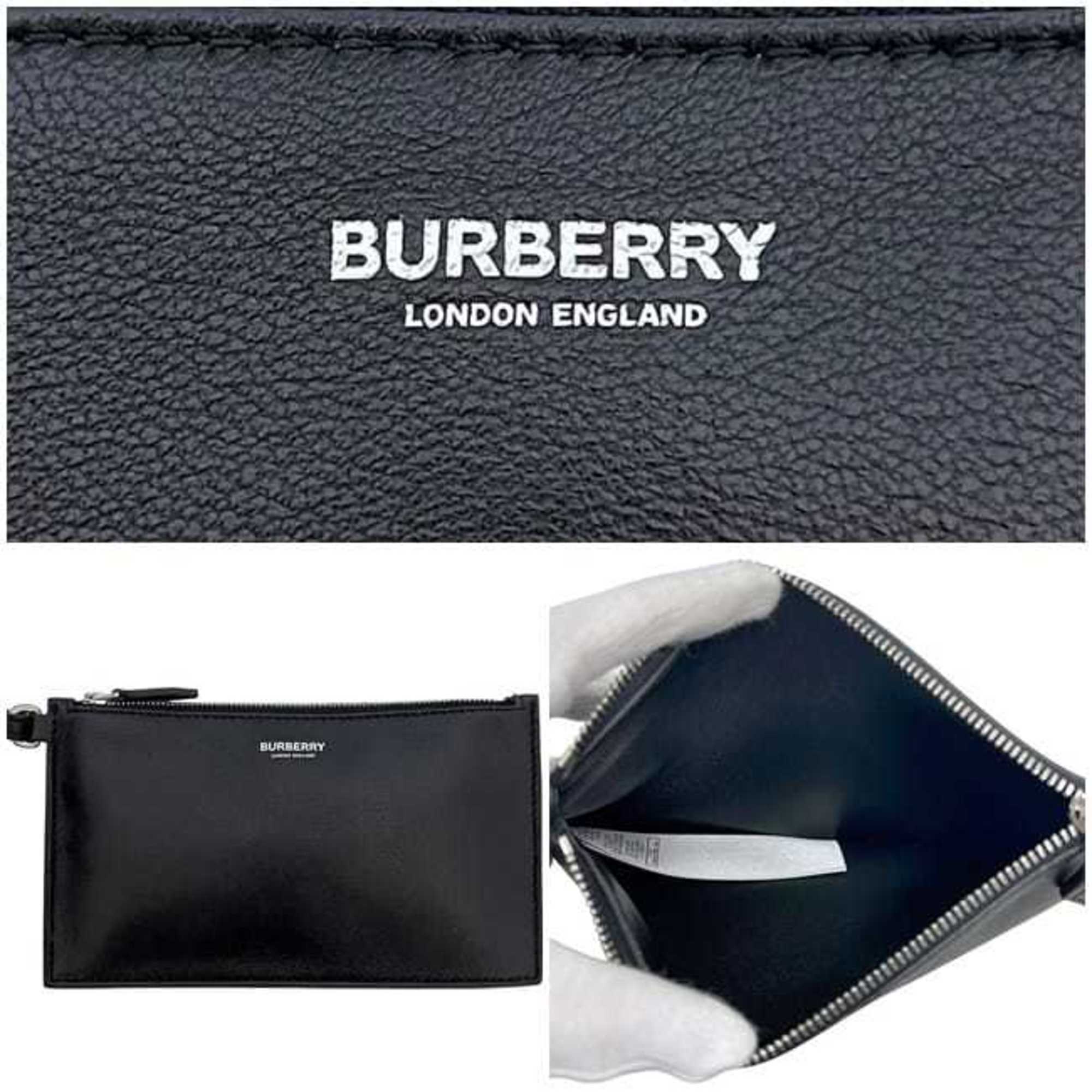 Burberry Black Leather Shoulder Bag (Pre-Owned)