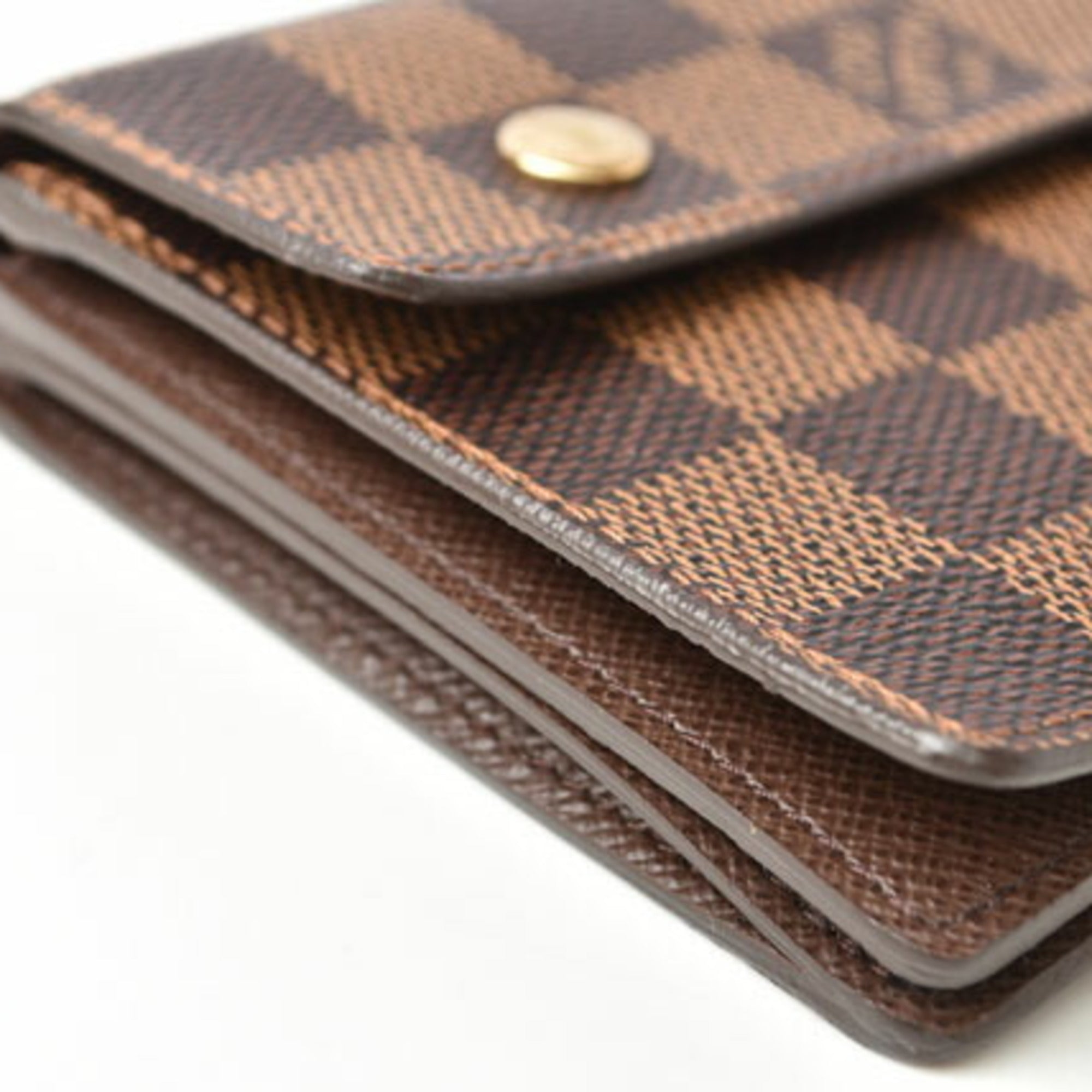 Louis Vuitton Damier Damier Canvas Damier Canvas Chain/Shoulder Wallet (Pre-Owned)