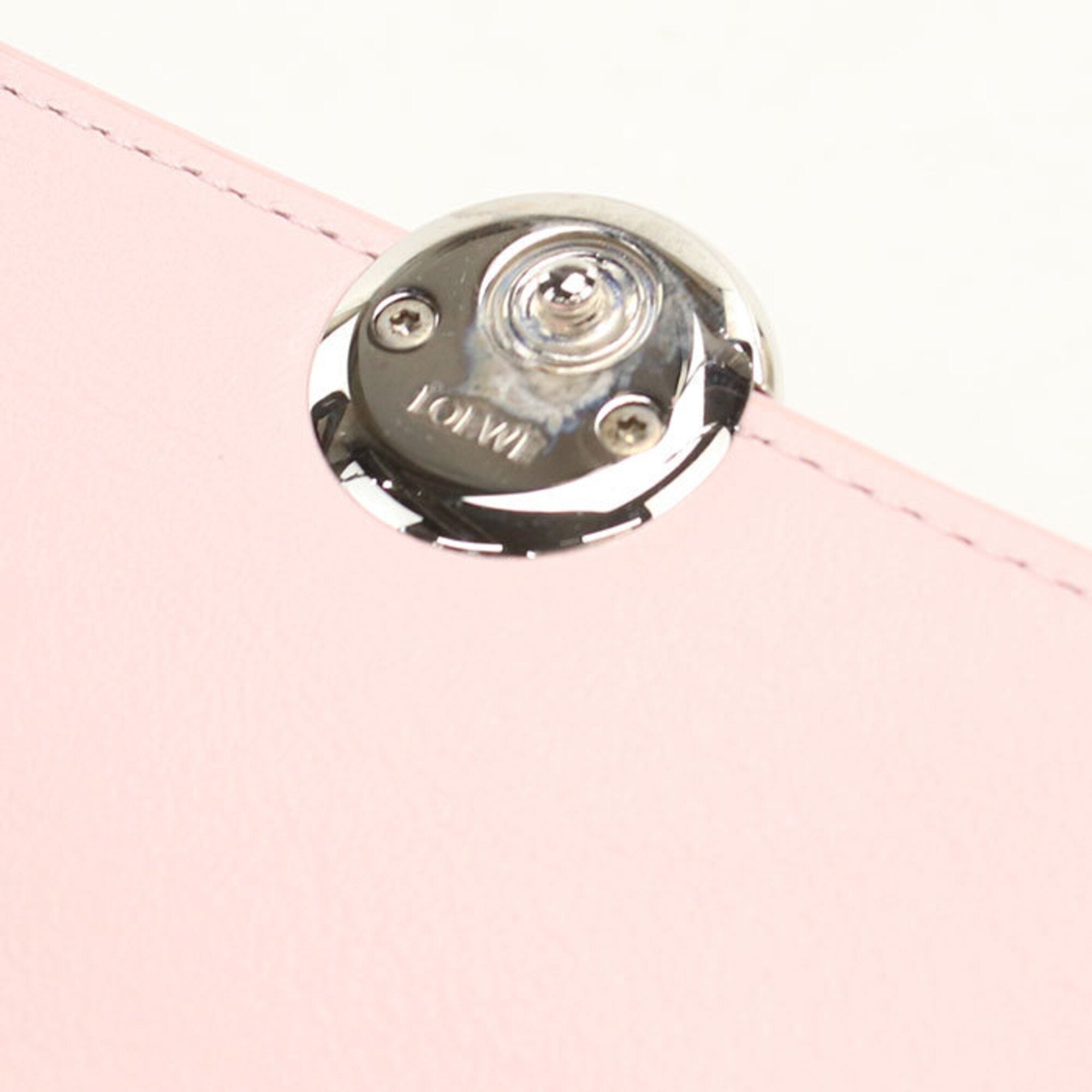 Loewe Pink Leather Wallet (Tri-Fold) (Pre-Owned)
