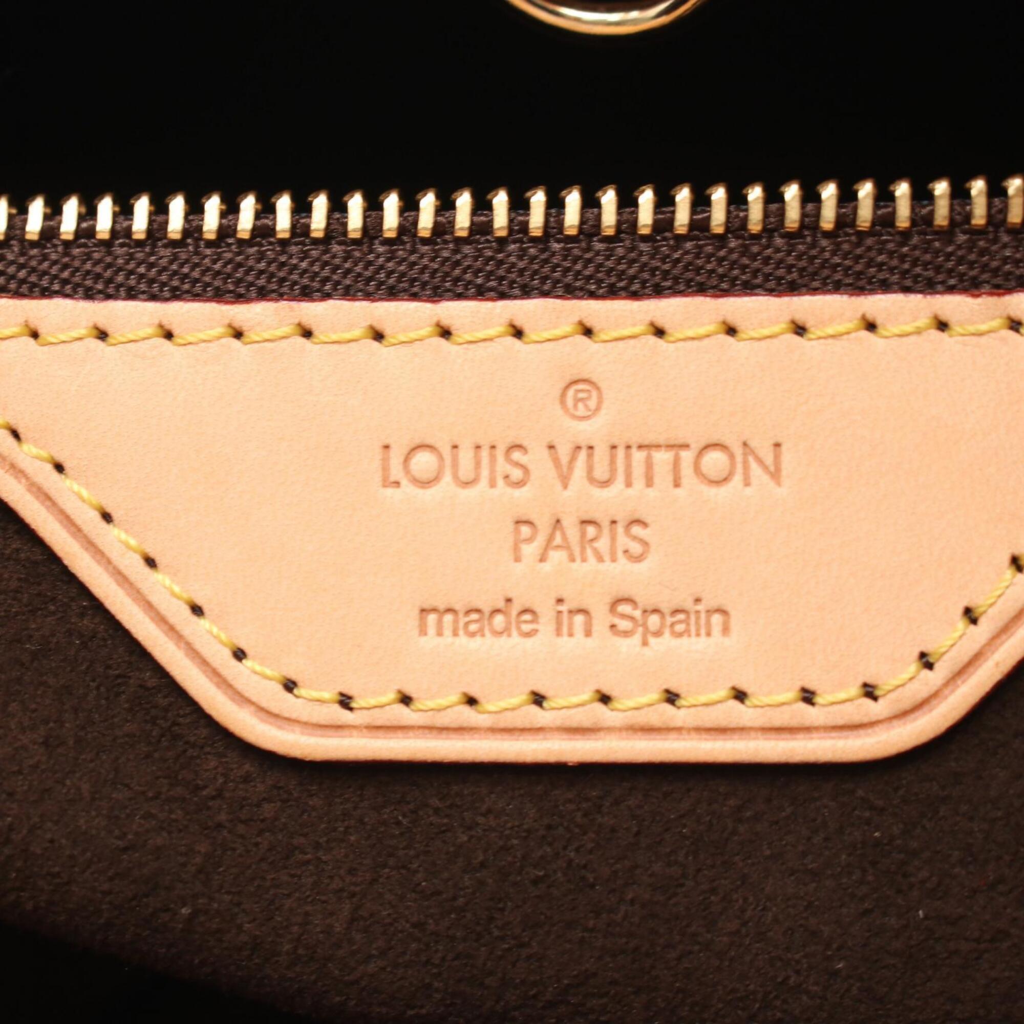 Louis Vuitton Brown Monogram Coated Canvas Leather Handbag (Pre-Owned)
