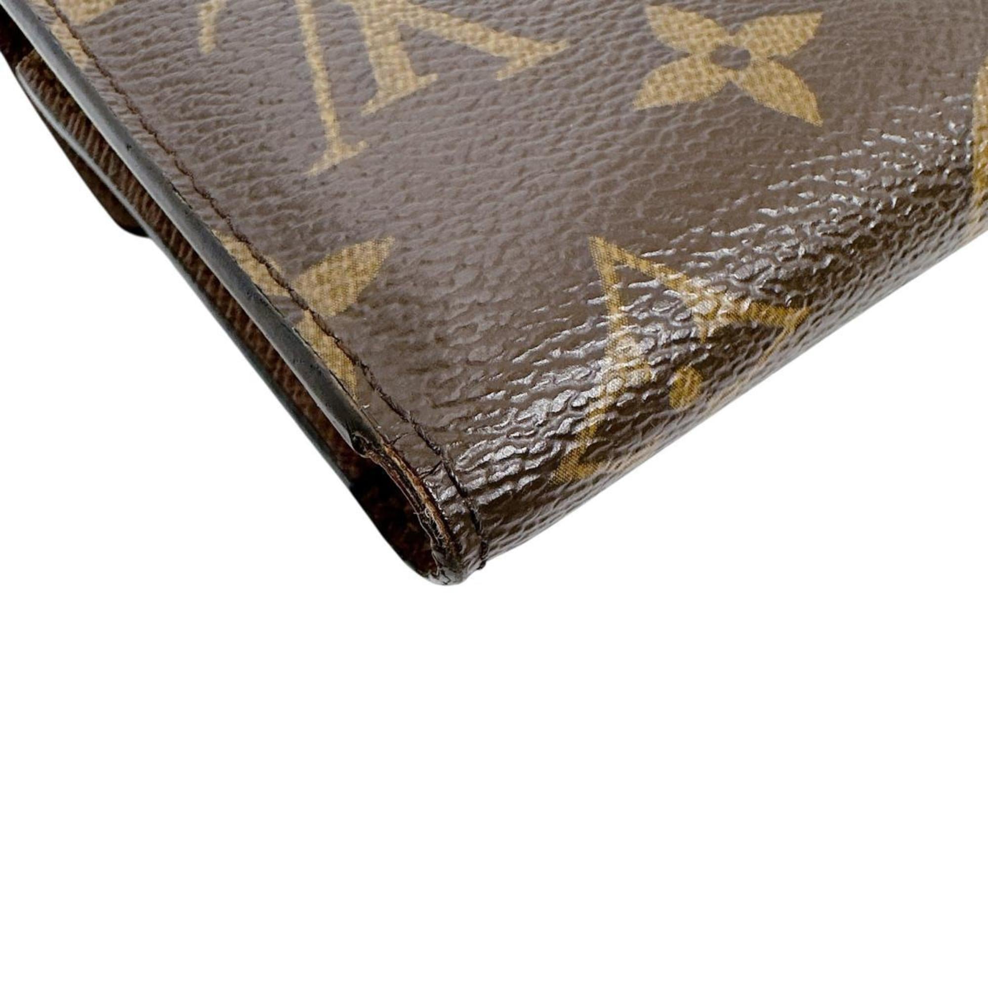 Louis Vuitton Monogram Brown Monogram Wallet (Tri-Fold) (Pre-Owned)