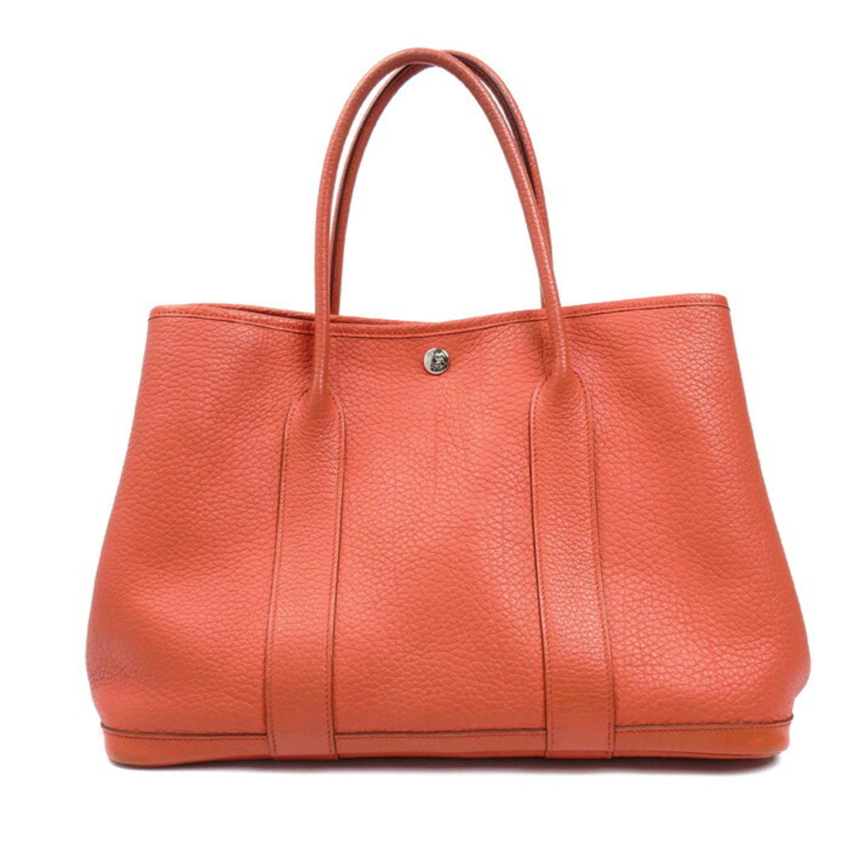 Hermes Red Orange Country Leather Handbag (Pre-Owned)