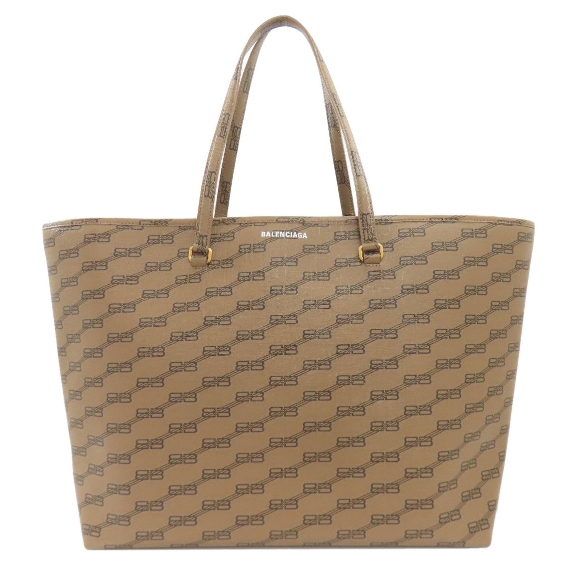 Balenciaga Brown Pvc Tote Bag (Pre-Owned)