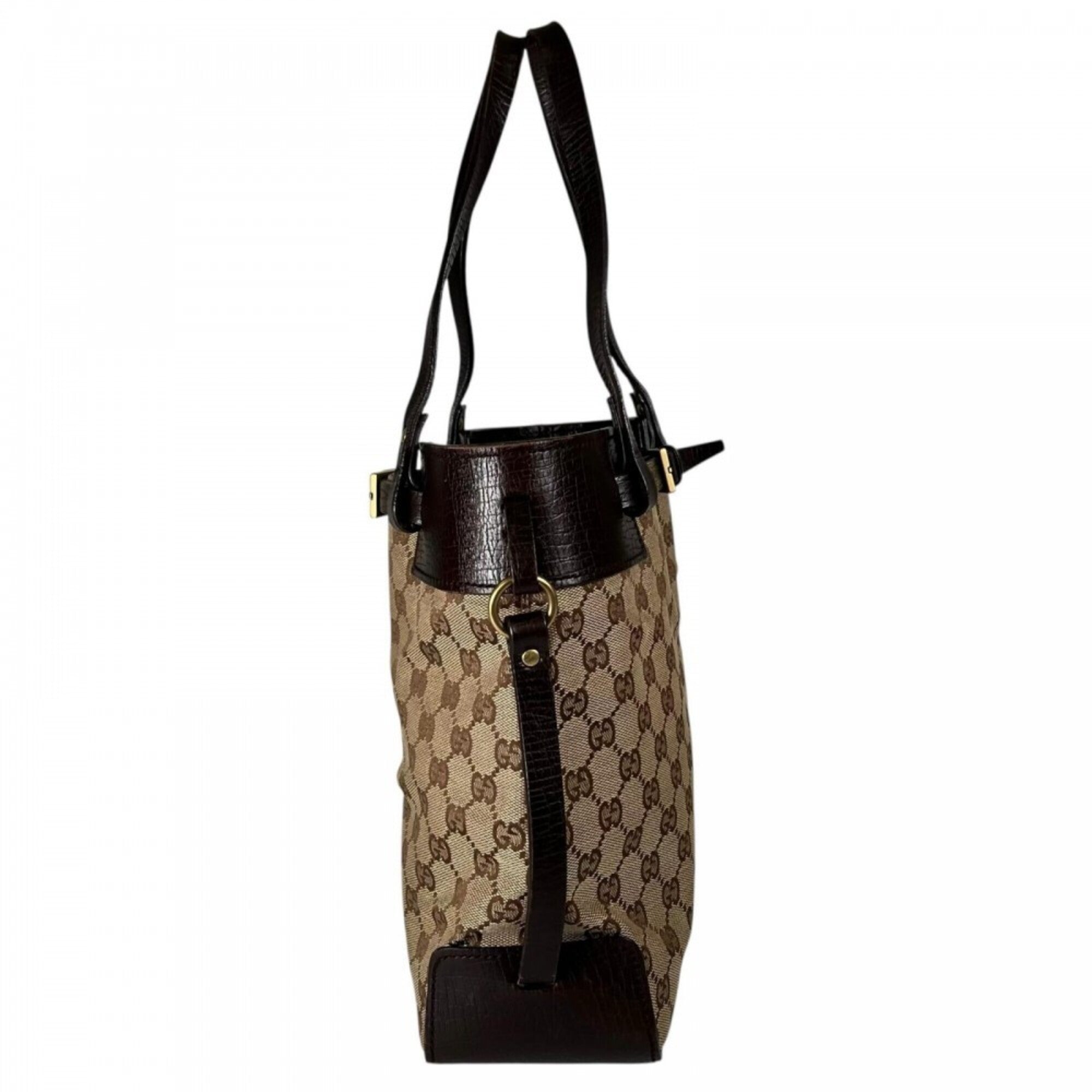 Gucci Brown Gg Canvas Handbag (Pre-Owned)
