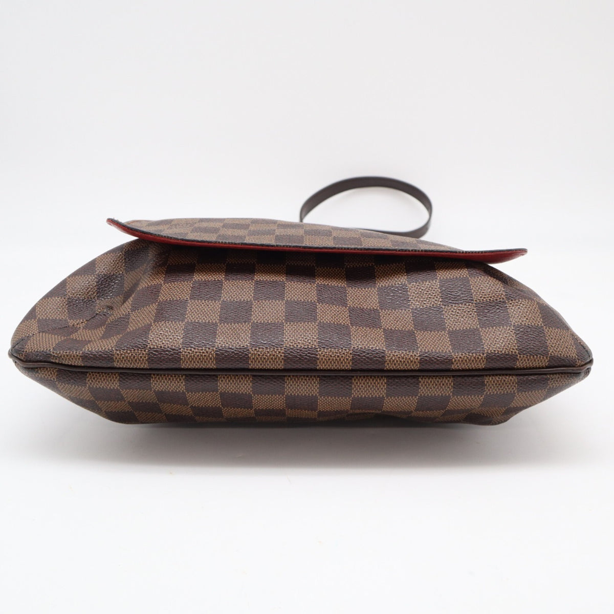 Louis Vuitton Beige Brown Damier Canvas Leather Coated Canvas Shoulder Bag (Pre-Owned)