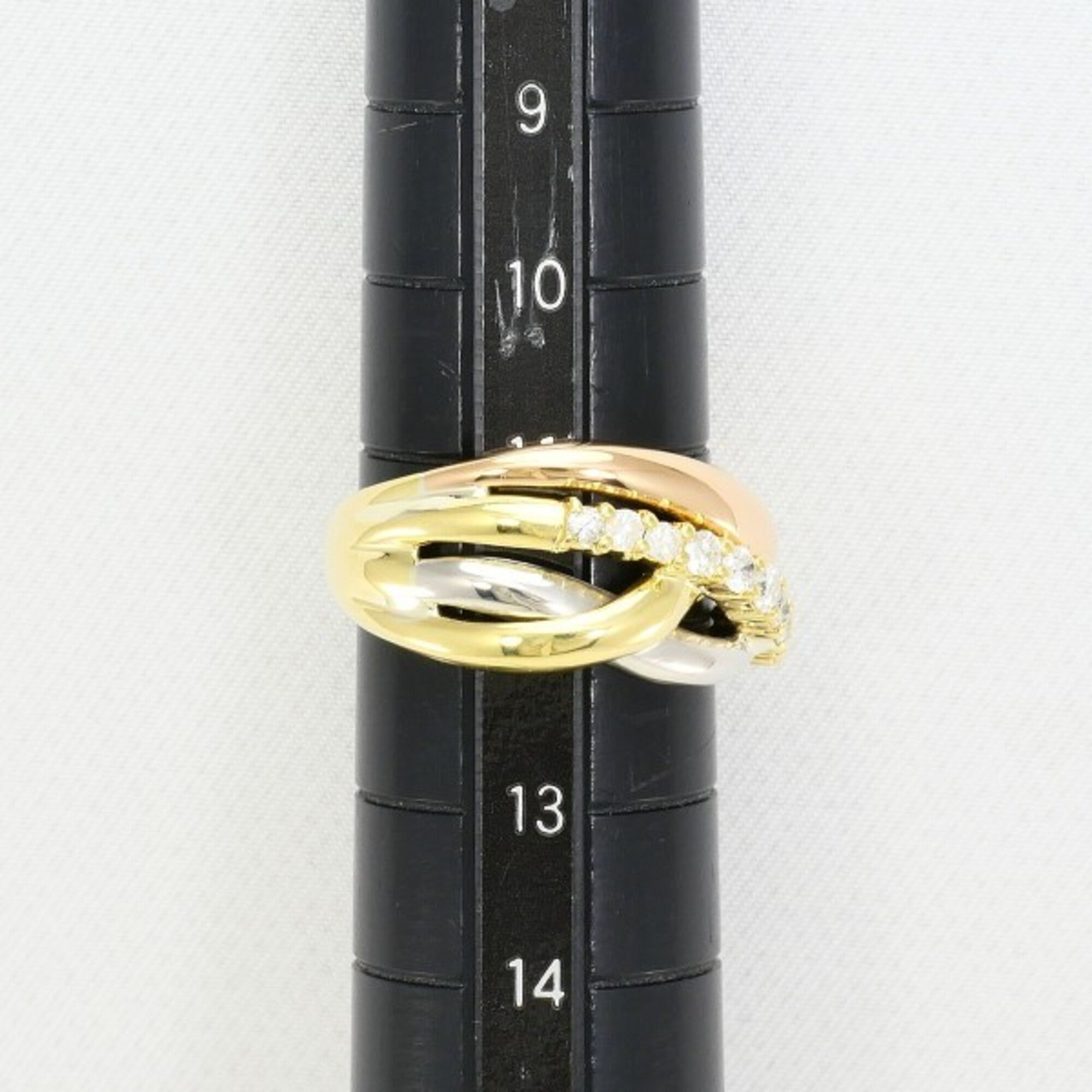 Unbranded Pink Gold Yellow Gold Platinum 900 Band Ring (Pre-Owned)