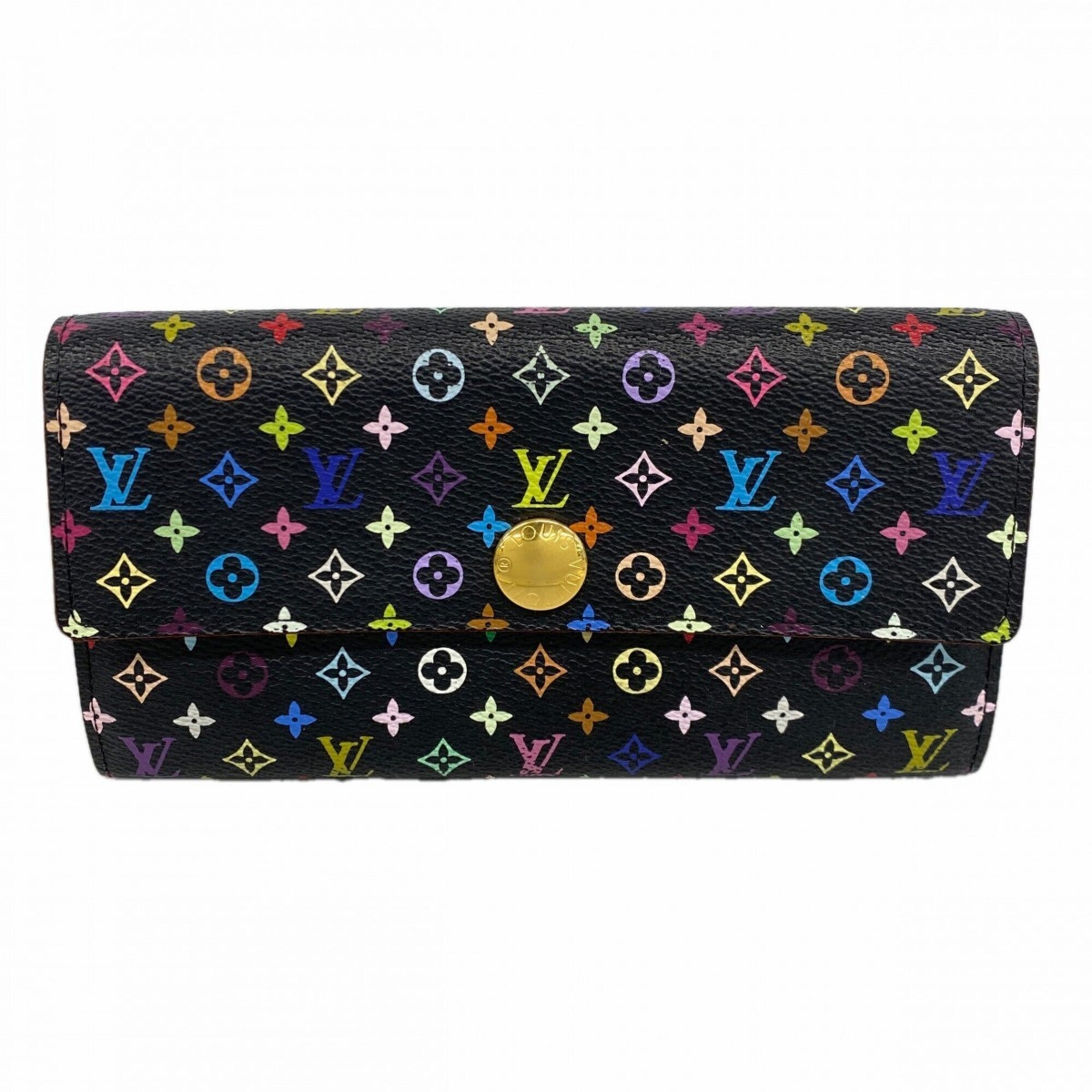 Louis Vuitton Noir Pistache Long Wallet (Bi-Fold) (Pre-Owned)