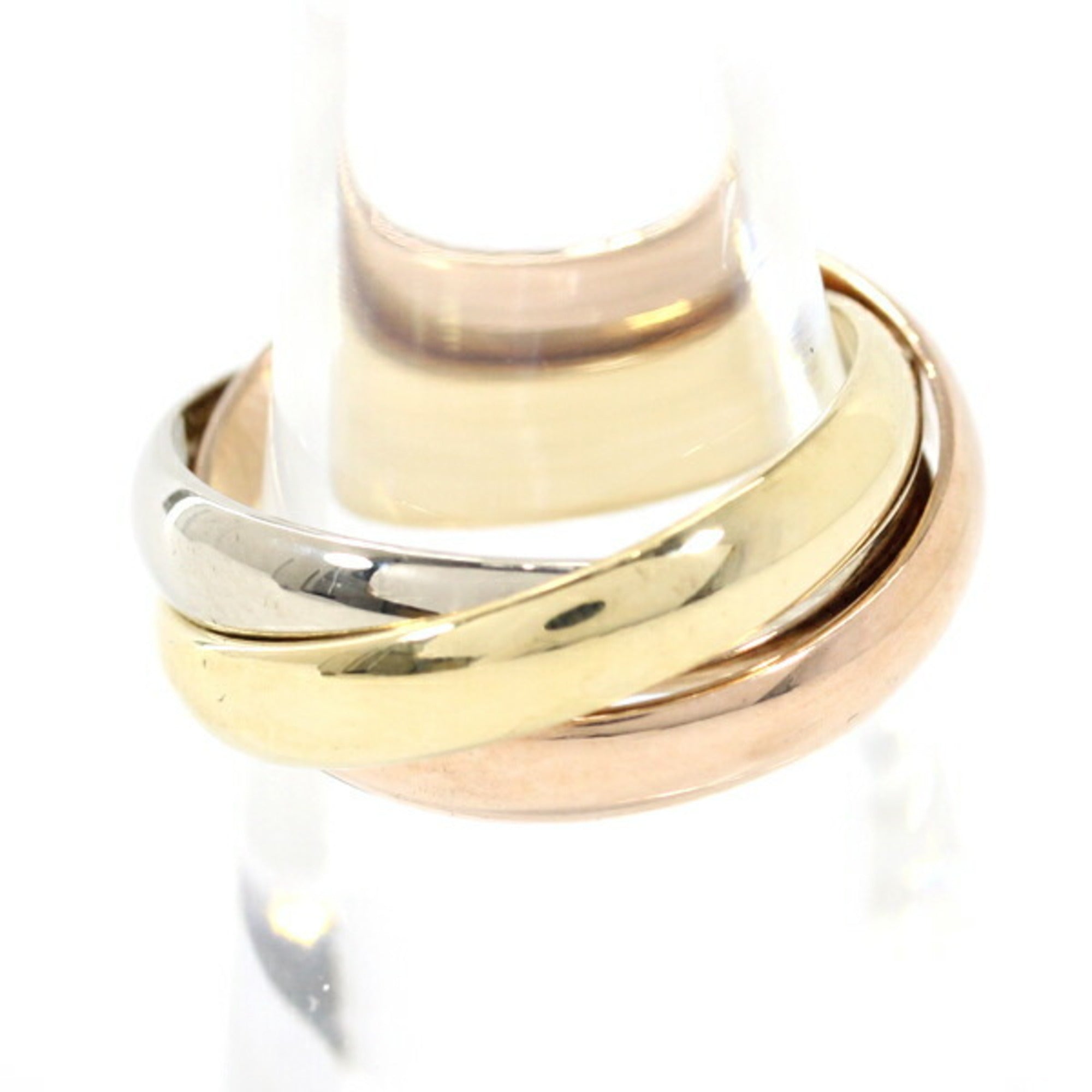 Cartier Trinity Pink White Yellow Band Ring (Pre-Owned)