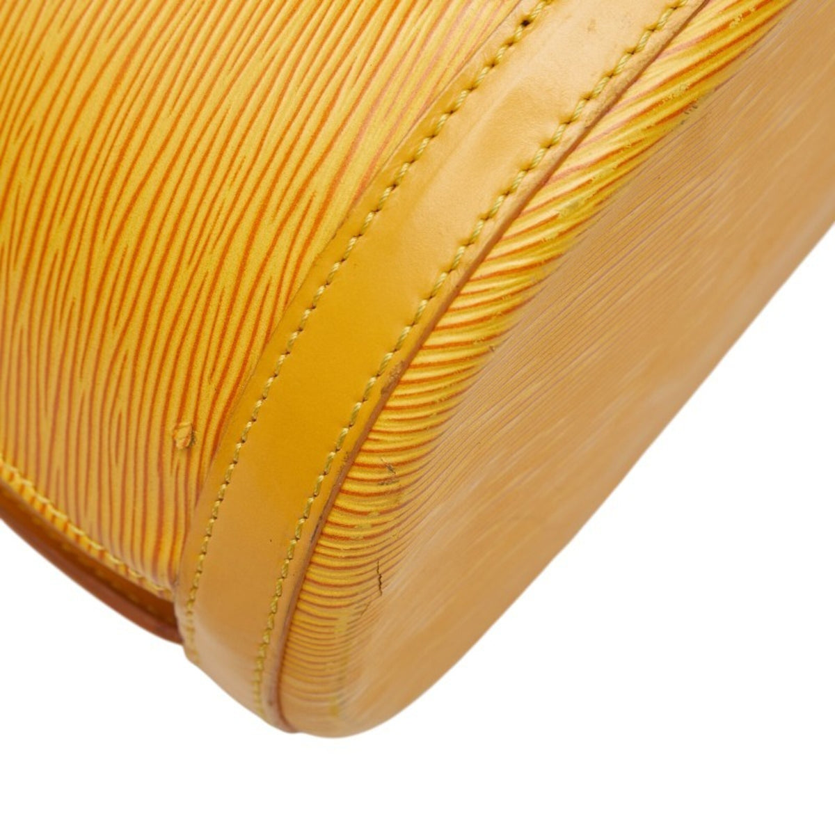 Louis Vuitton Yellow Leather Backpack (Pre-Owned)