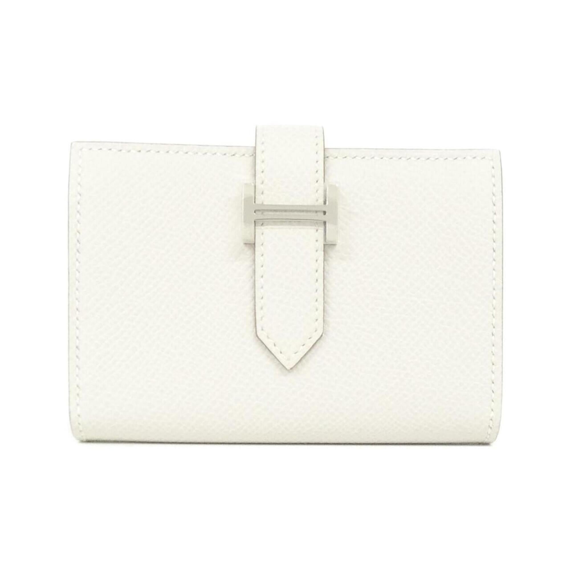Hermes White Epsom Leather Wallet (Bi-Fold) (Pre-Owned)