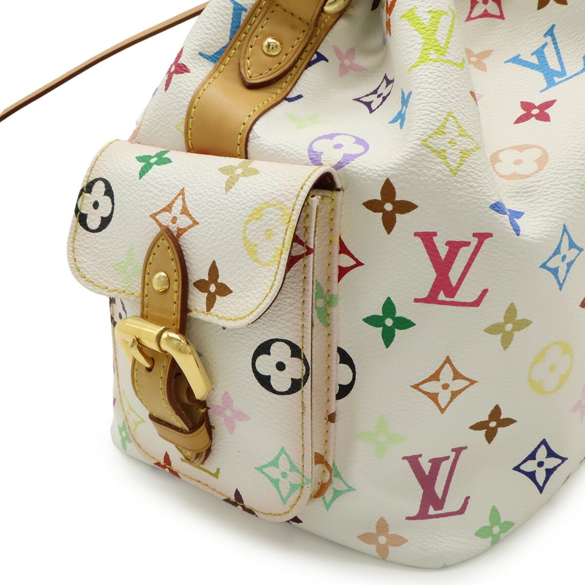 Louis Vuitton Blanc Monogram Multi-Color White Monogram Multicolore Shoulder Bag (Pre-Owned)