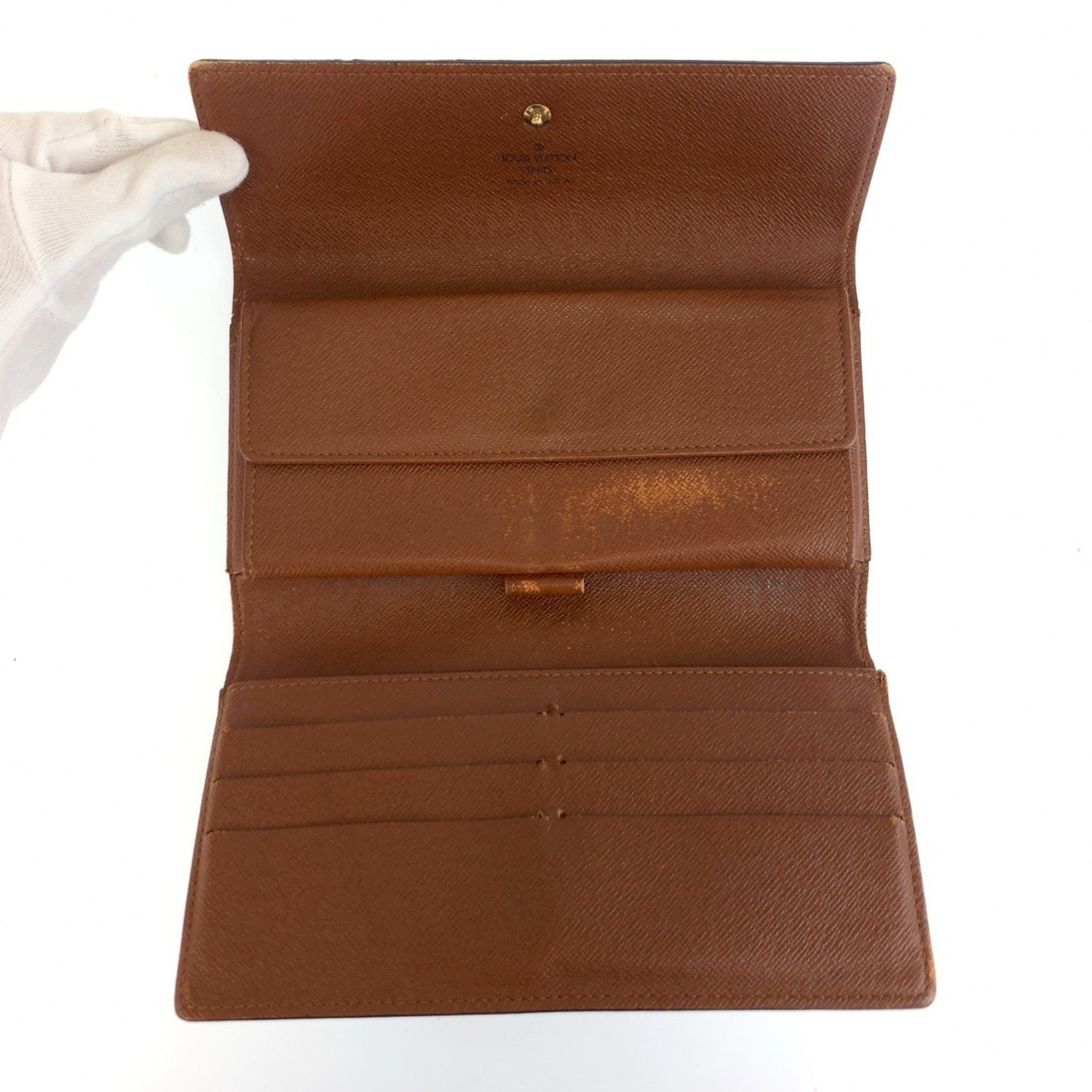 Louis Vuitton Brown Monogram Monogram Long Wallet (Tri-Fold) (Pre-Owned)