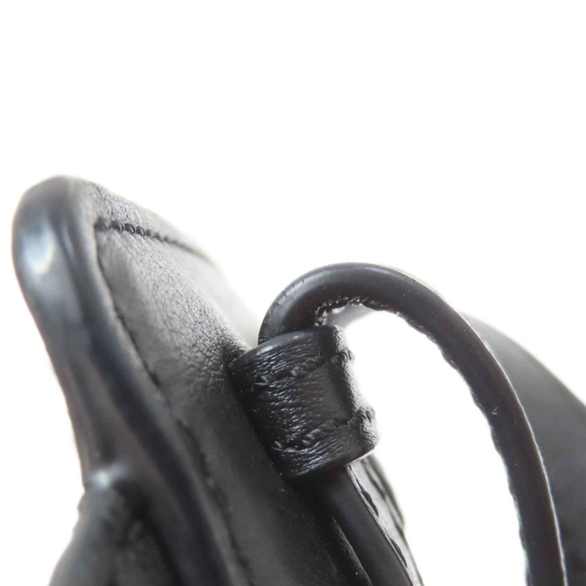 Loewe Black Canvas Leather Handbag (Pre-Owned)