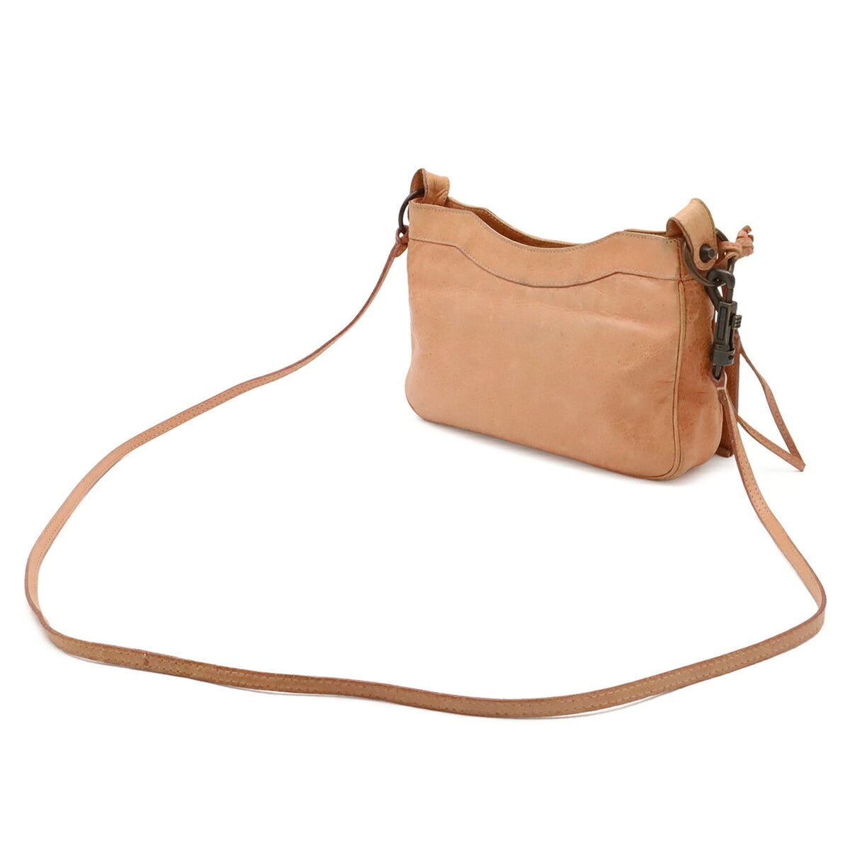 Balenciaga Hip Salmon Pink Leather Clutch Bag Pochette Shoulder Bag (Pre-Owned)