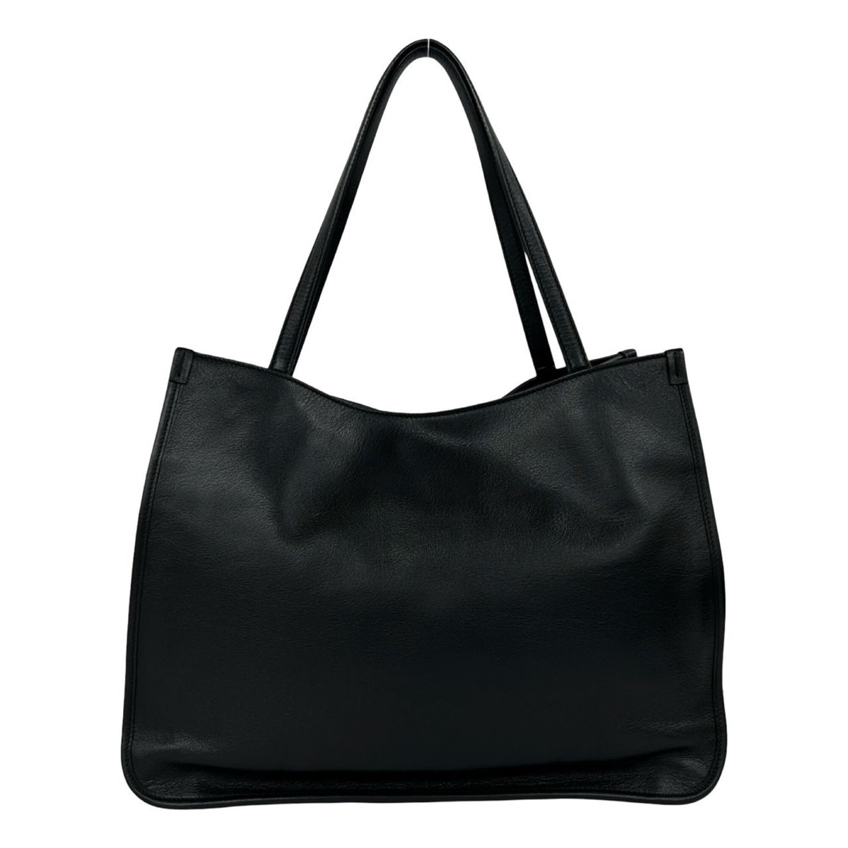 Gucci Black Leather Handbag Tote Bag (Pre-Owned)