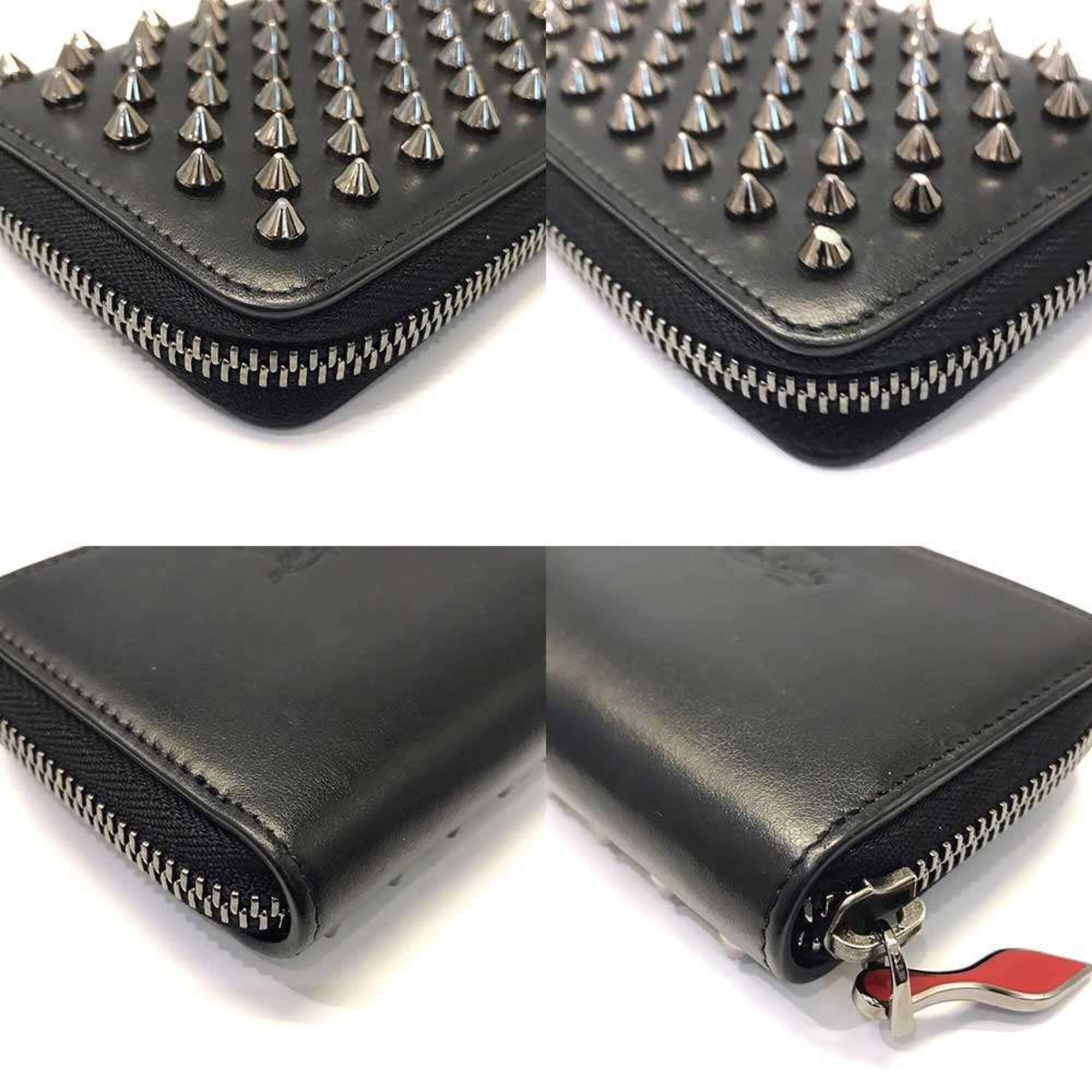 Christian Louboutin Black Leather Coin Purse/Coin Case (Pre-Owned)