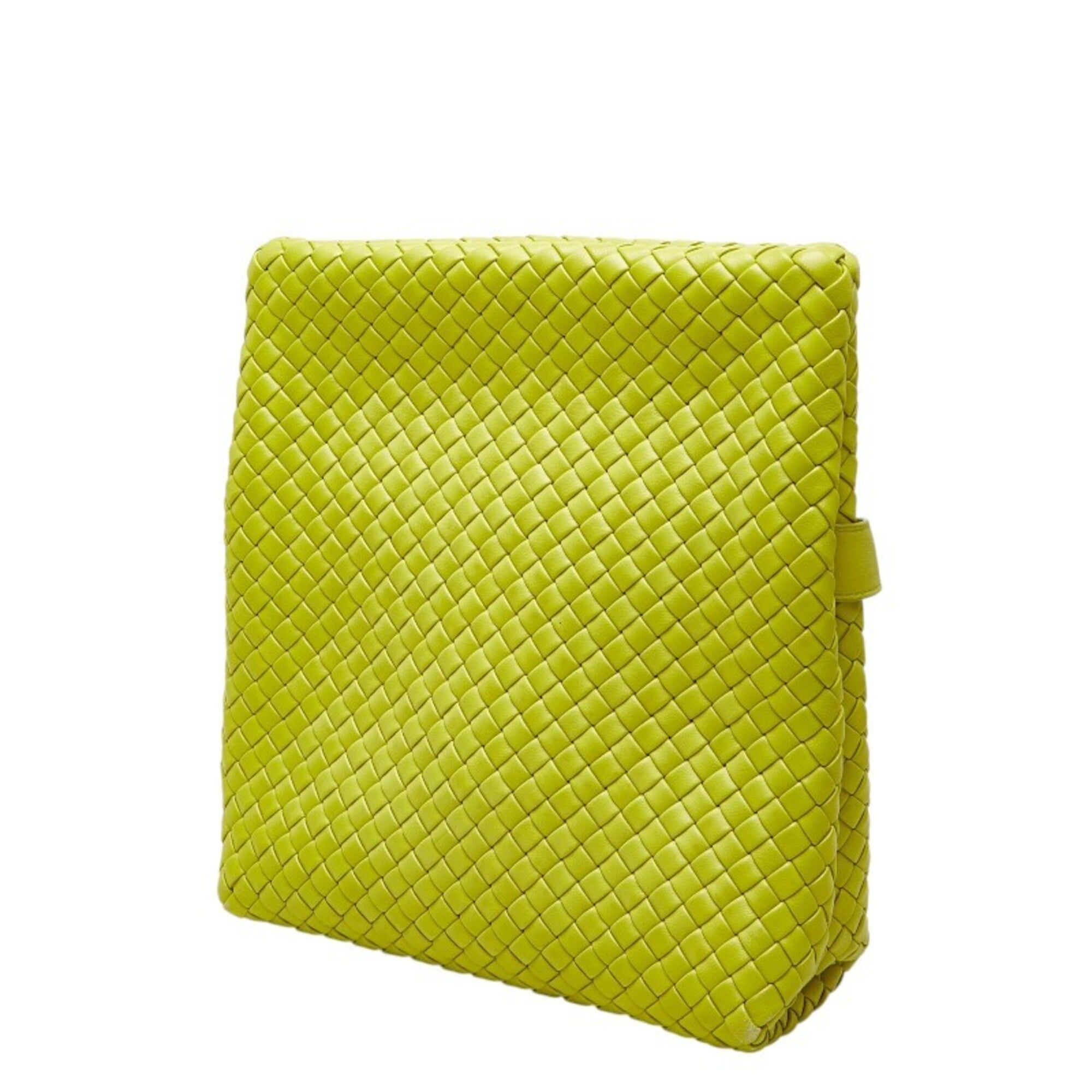 Bottega Veneta Yellow Leather Shoulder Bag (Pre-Owned)
